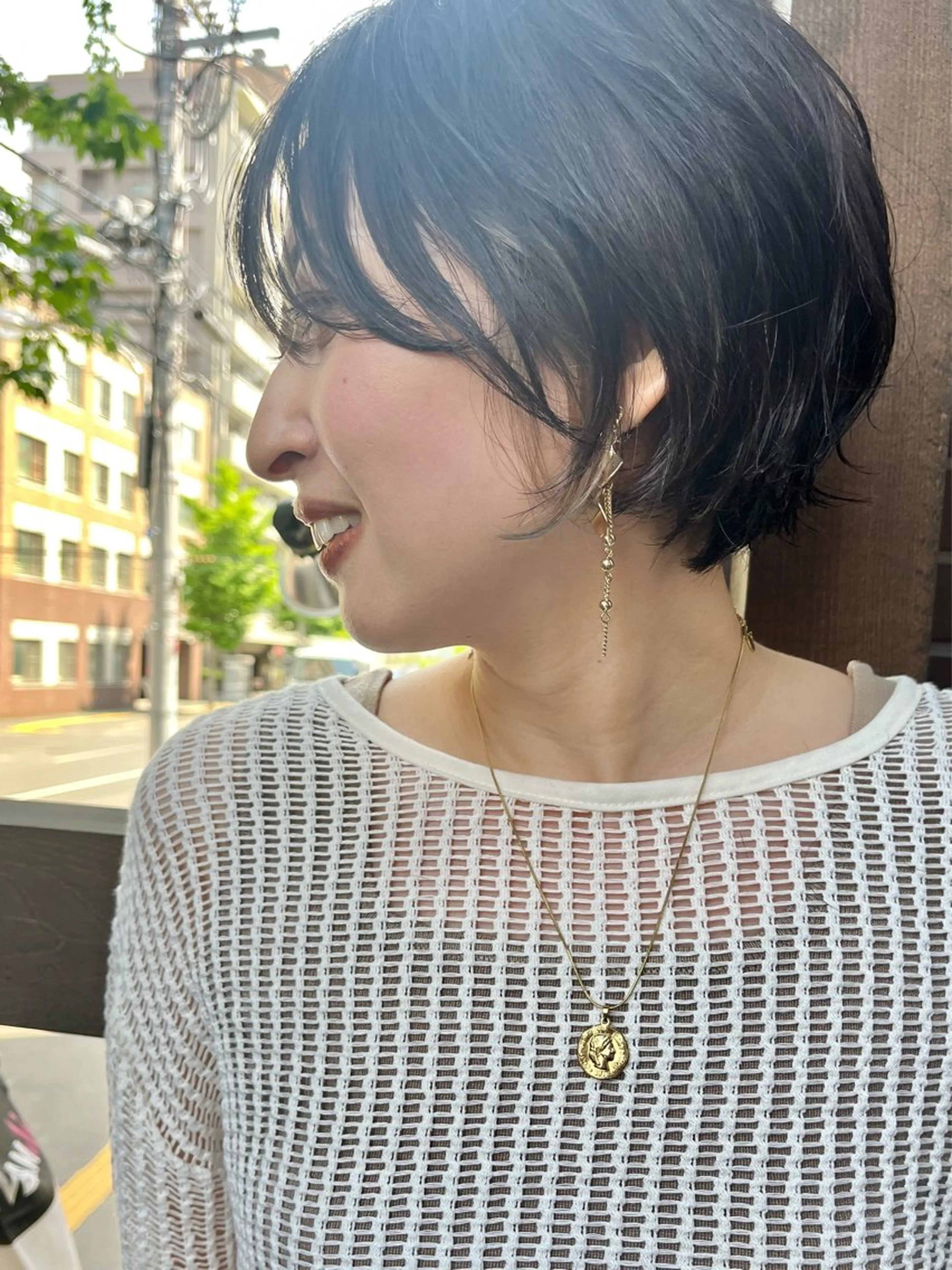 ショート カラー ハイライトカラー ハイライト ヘアカラー ママ美容師 ＊ヒマワリのヘアスタイル