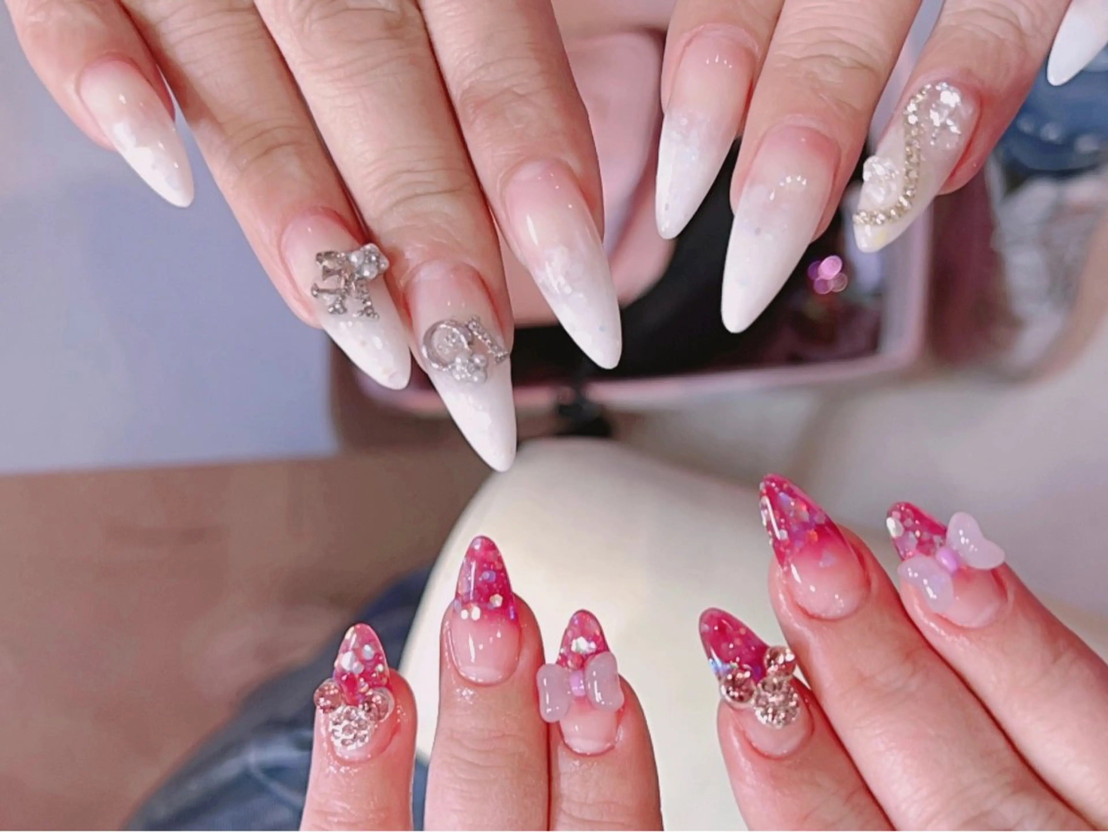 ロング 🎀CUTEE 🎀レイのネイルデザイン