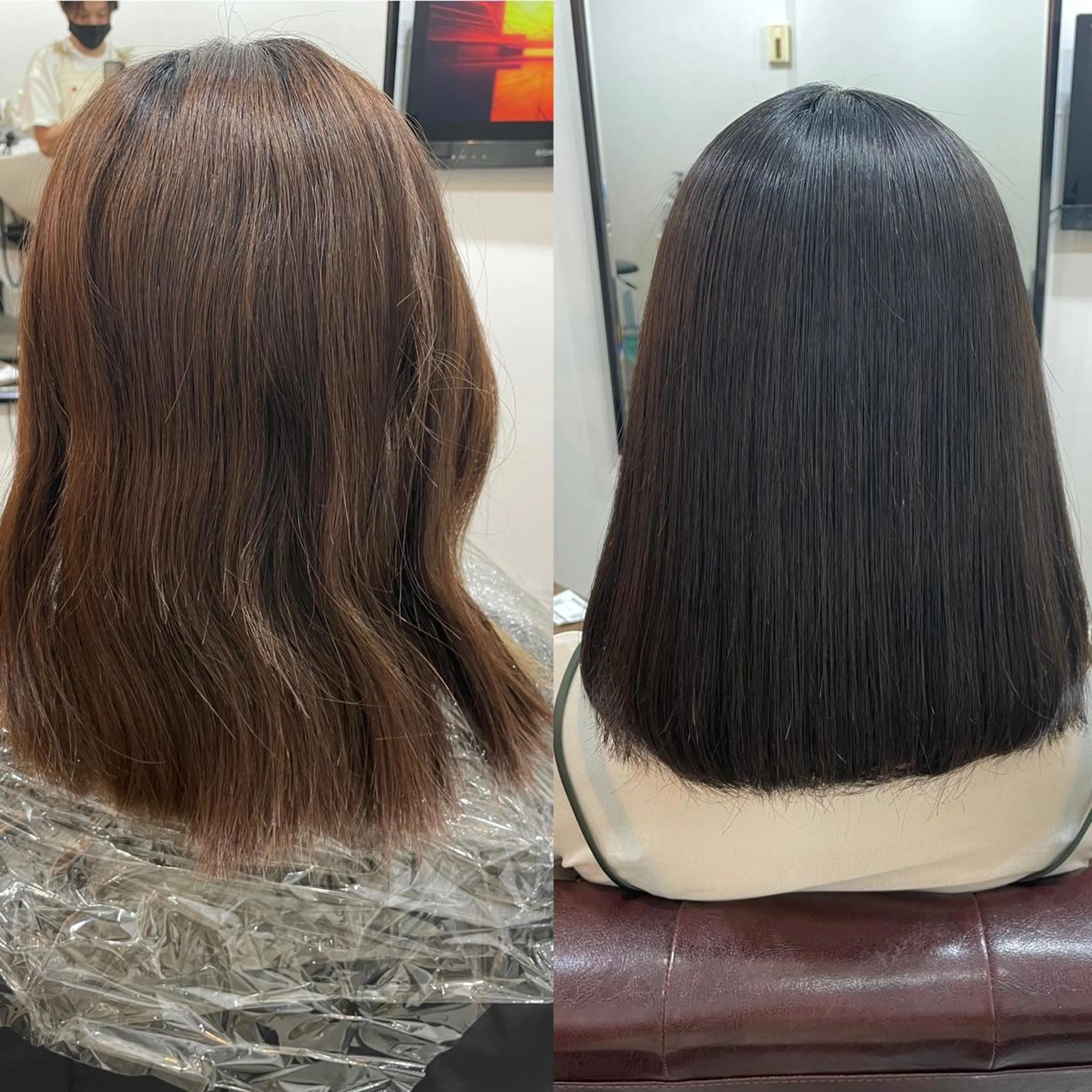 ミディアム カラー 髪質改善 トリートメント トリートメント SUN GLOW  サングロウ所属・ナカノメ トシアキのヘアスタイル