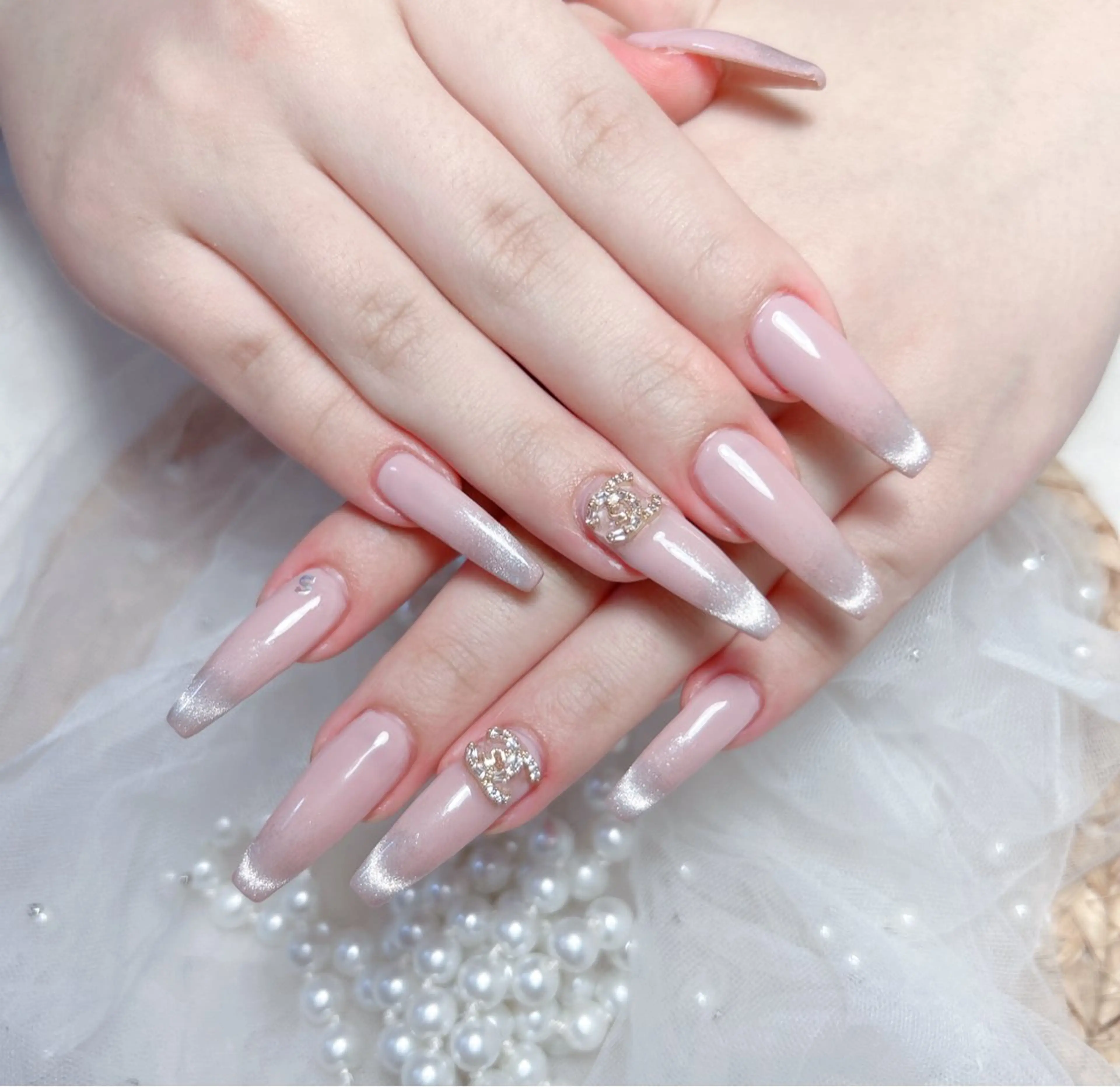 ネイル ハンドネイル M🌷nail 長さだし専門店のネイルデザイン