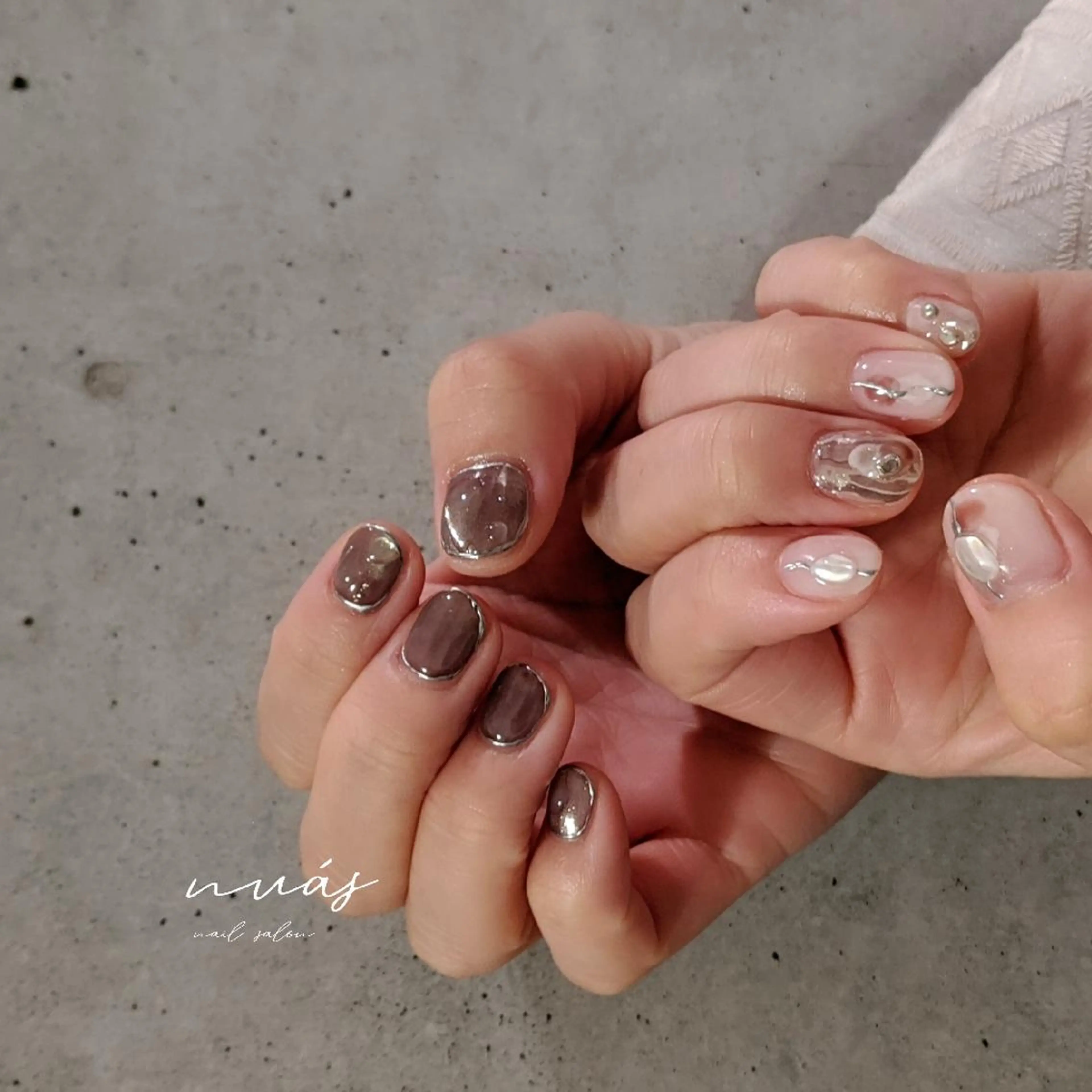 ネイル ハンドネイル nuás nail & eyeのネイルデザイン
