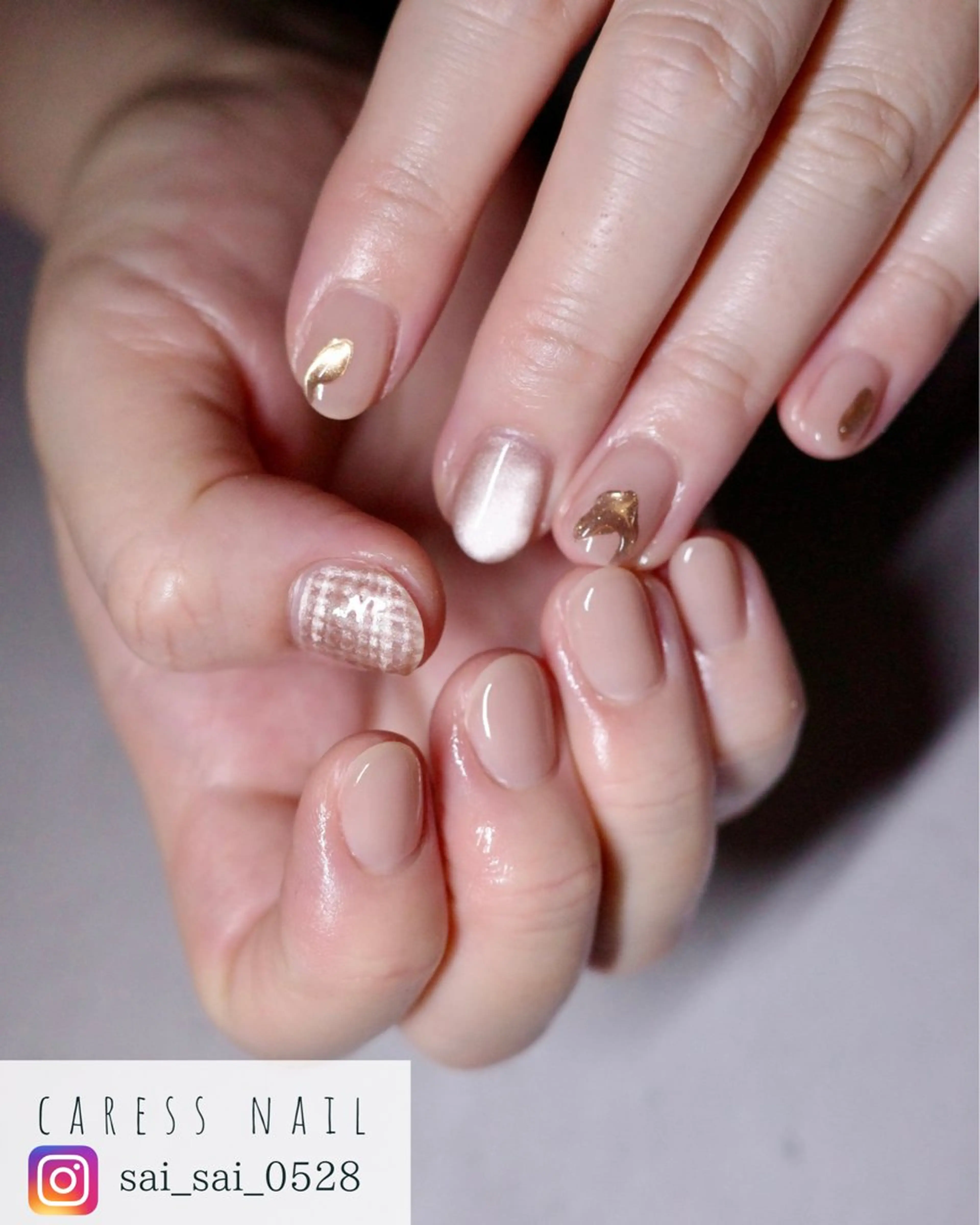 ネイル caress nail カレスネイル 代々木上原所属・カレスネイル さいのネイルデザイン