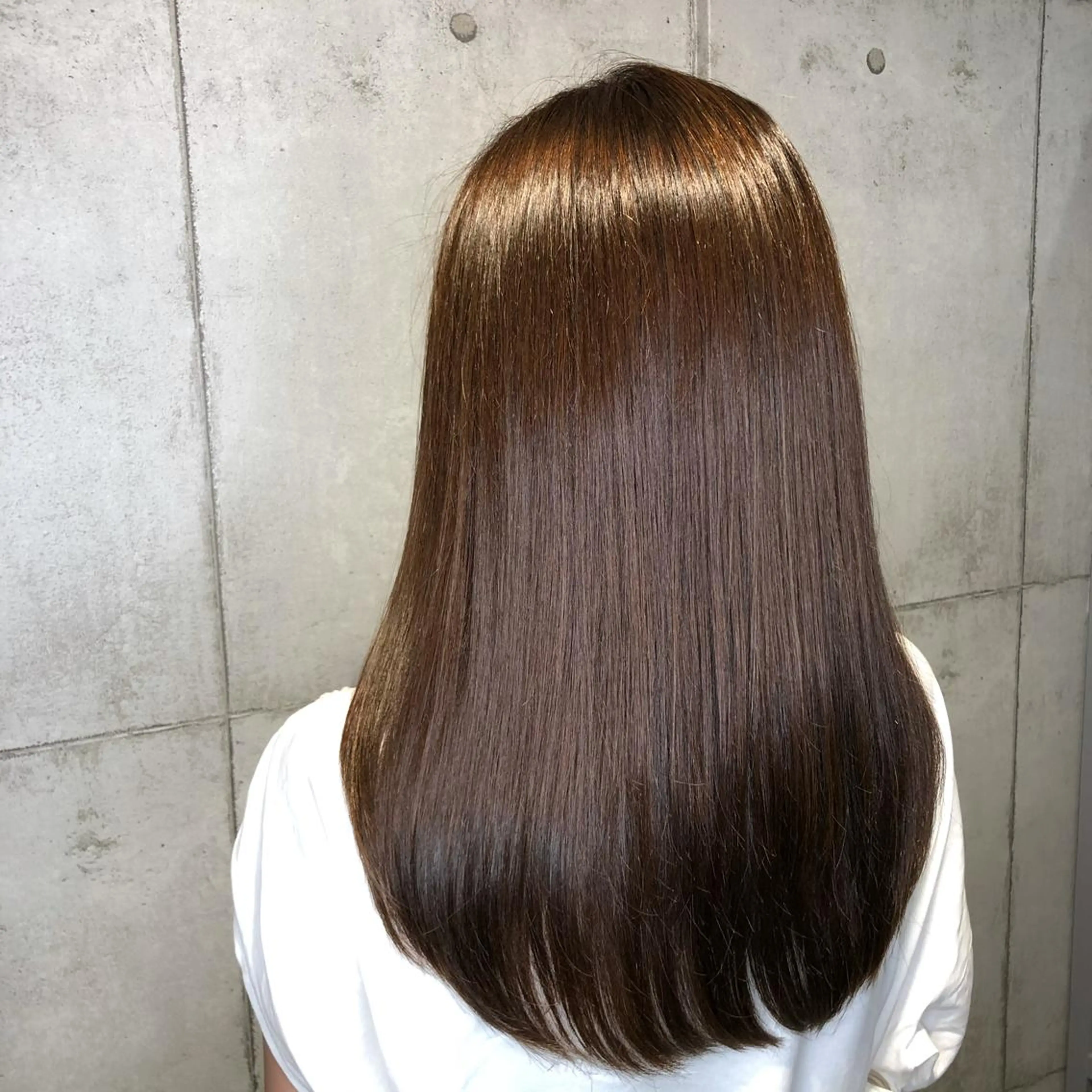 セミロング カラー カット ヘアカラー トリートメント newi 池袋のヘアスタイル