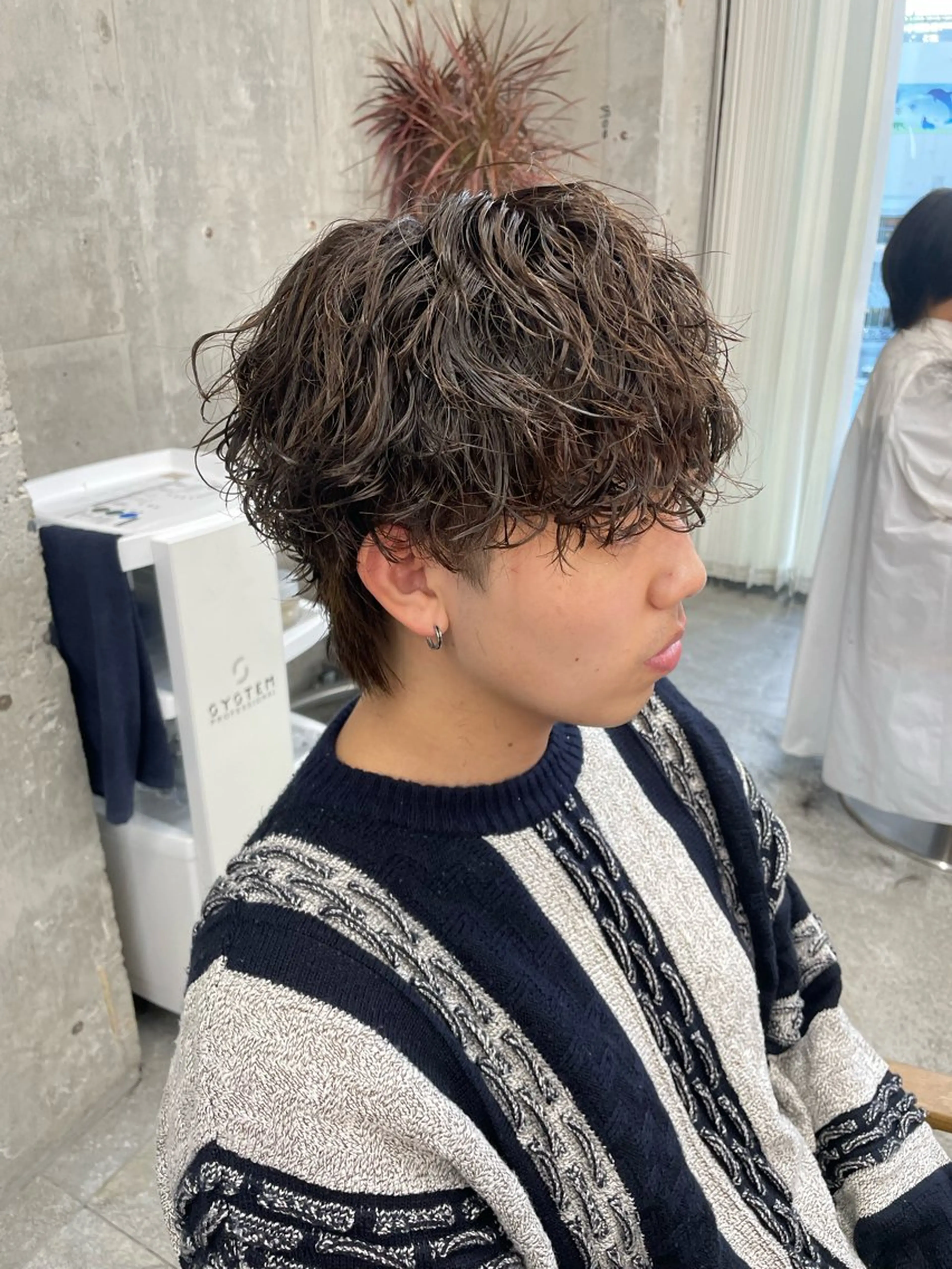 パーマ メンズ メンズパーマ 波巻きパーマ フェザーパーマ/ 山口大輝のヘアスタイル