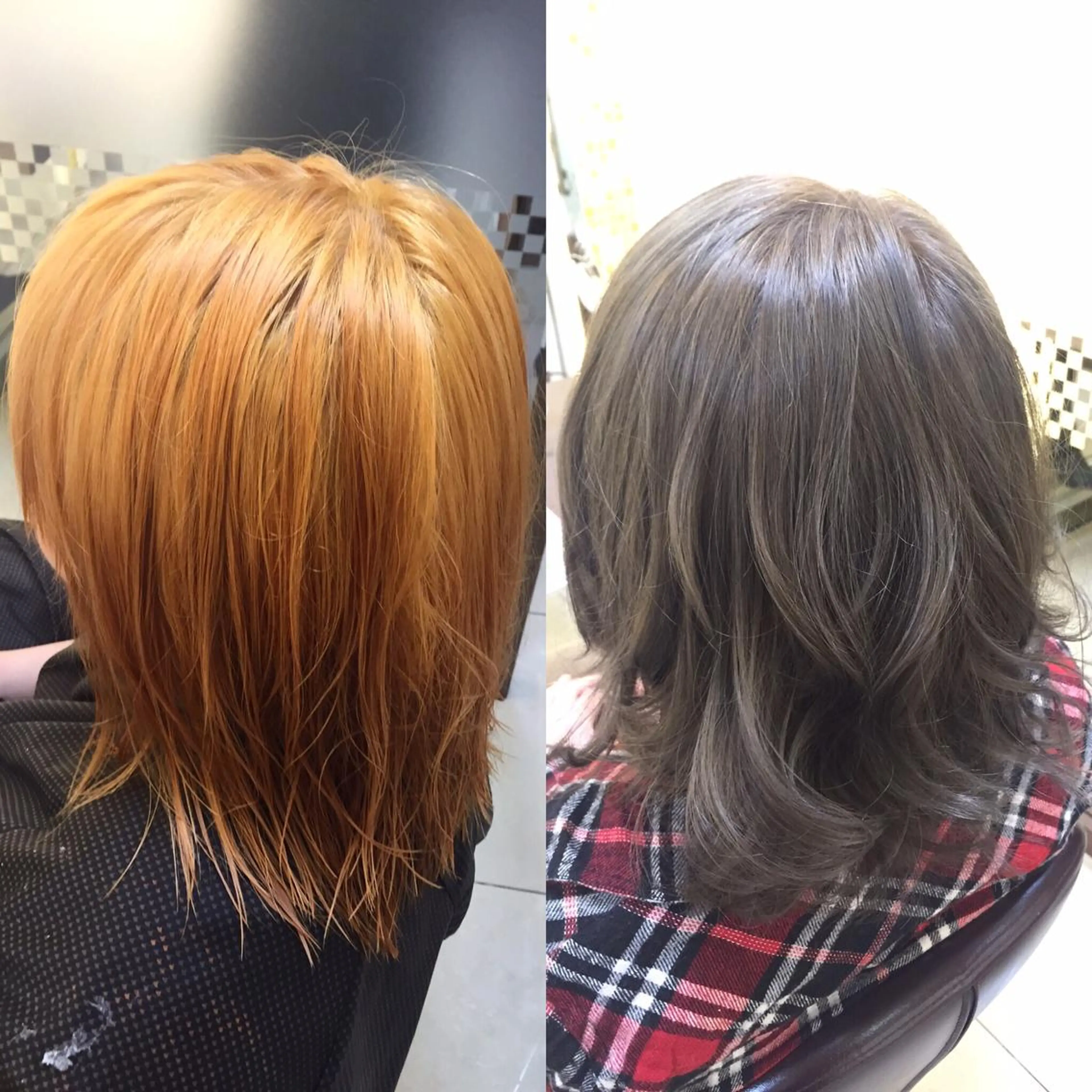 ミディアム カット ヘアカラー トリートメント ill【イル】天神西通り店所属・髪質改善縮毛矯正/暖 色カラー/ウエダカナのヘアスタイル