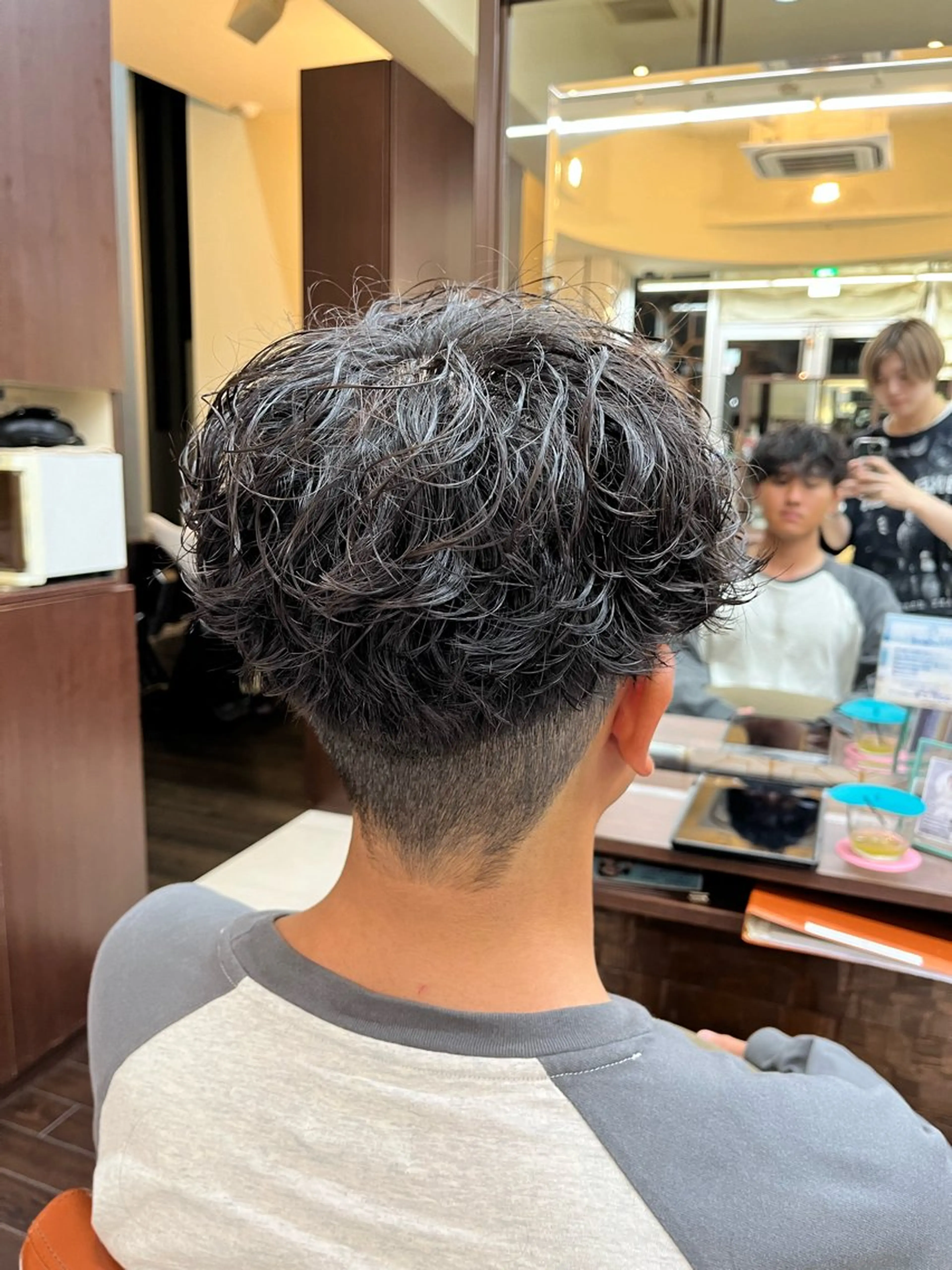 ショート パーマ メンズ メンズパーマ AROH  men's cut&men's perm 船橋店所属・🧊メンズ特化🧊 高木航希のヘアスタイル