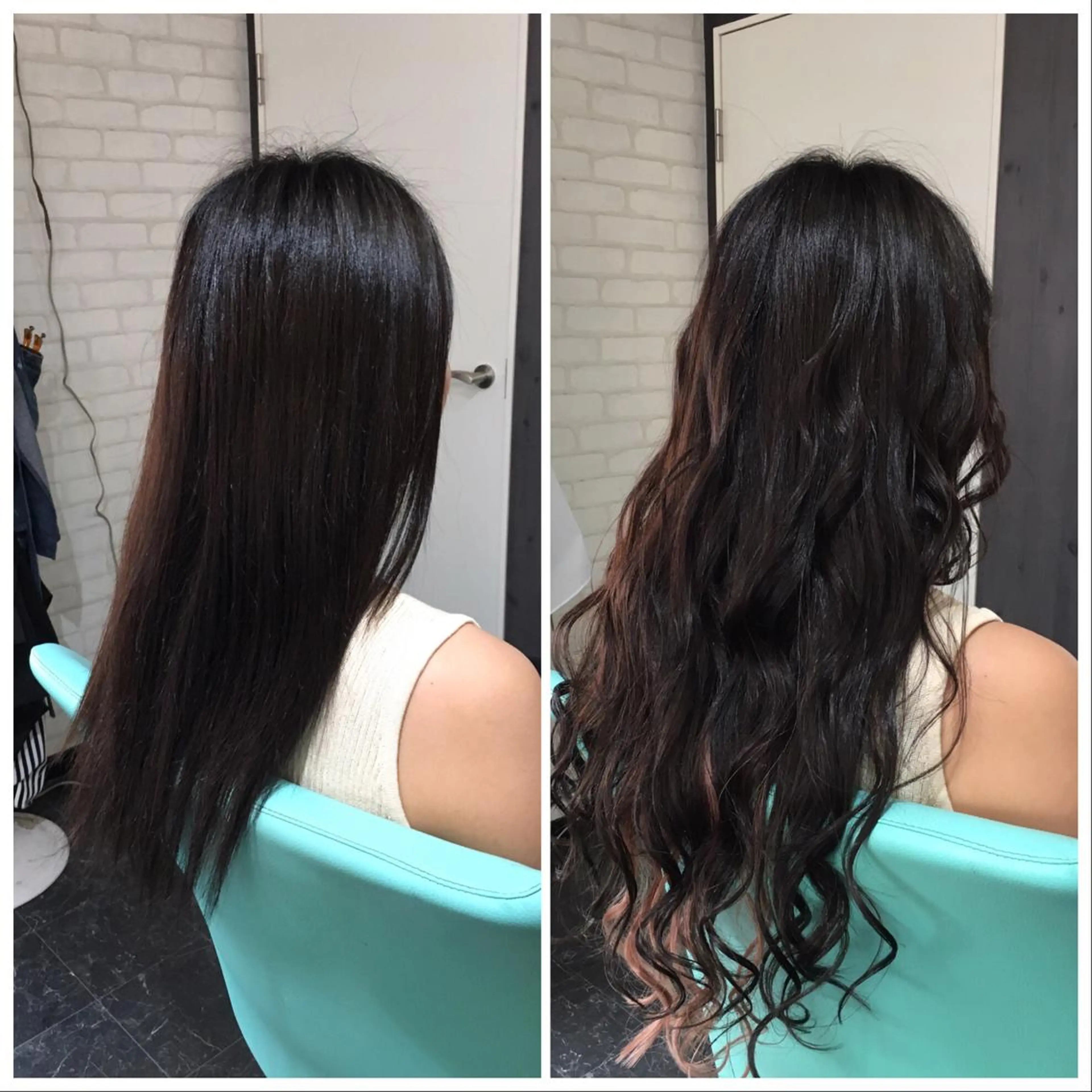 セミロング カラー ヘアアレンジ エクステ Kimura Shinyaのヘアスタイル