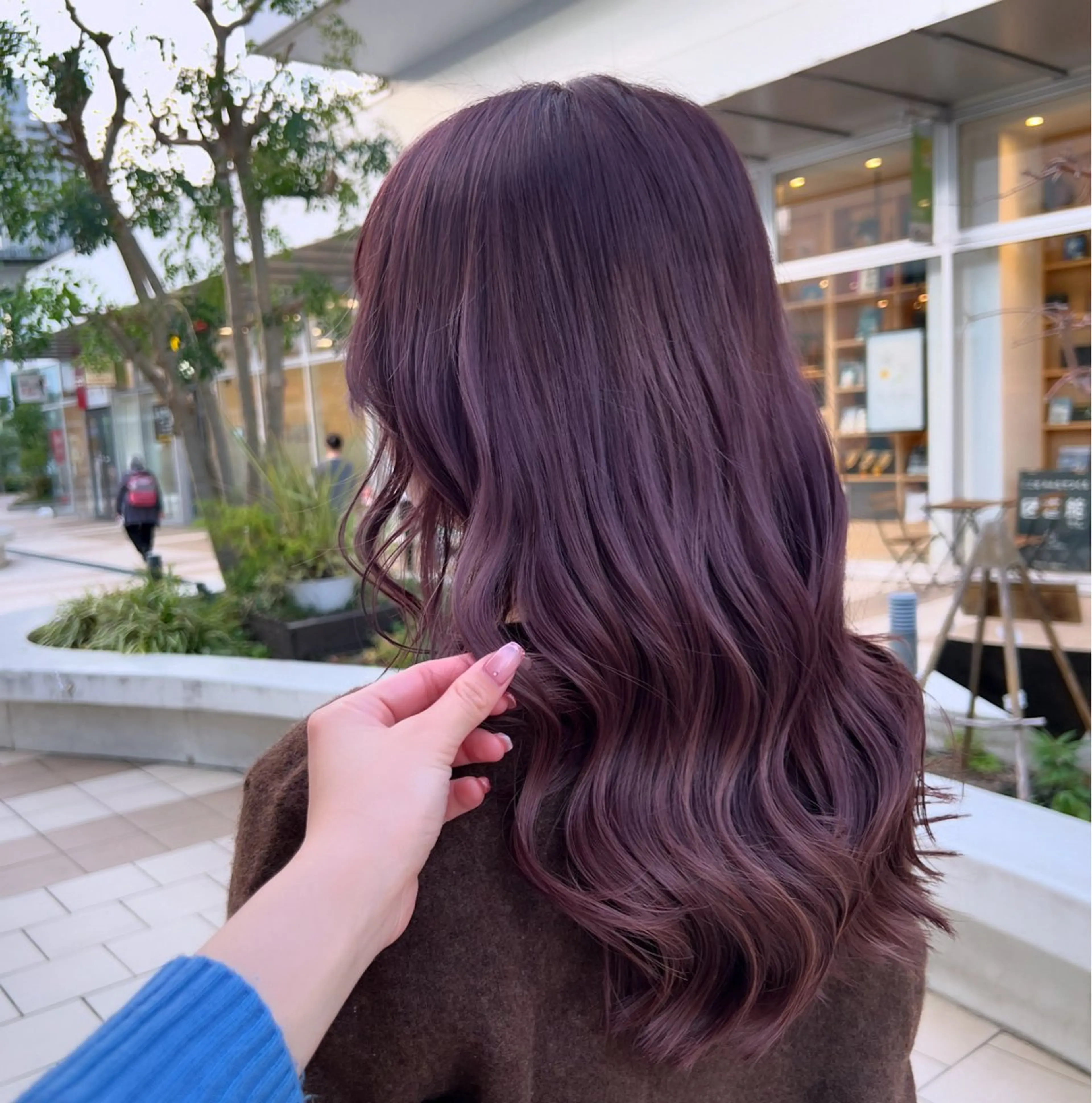 ロング カラー ブリーチ ラベンダーカラー ピンクカラー ピンクラベンダー ヘアカラー 🫧Ai/ ロロネー森ノ宮💖のヘアスタイル