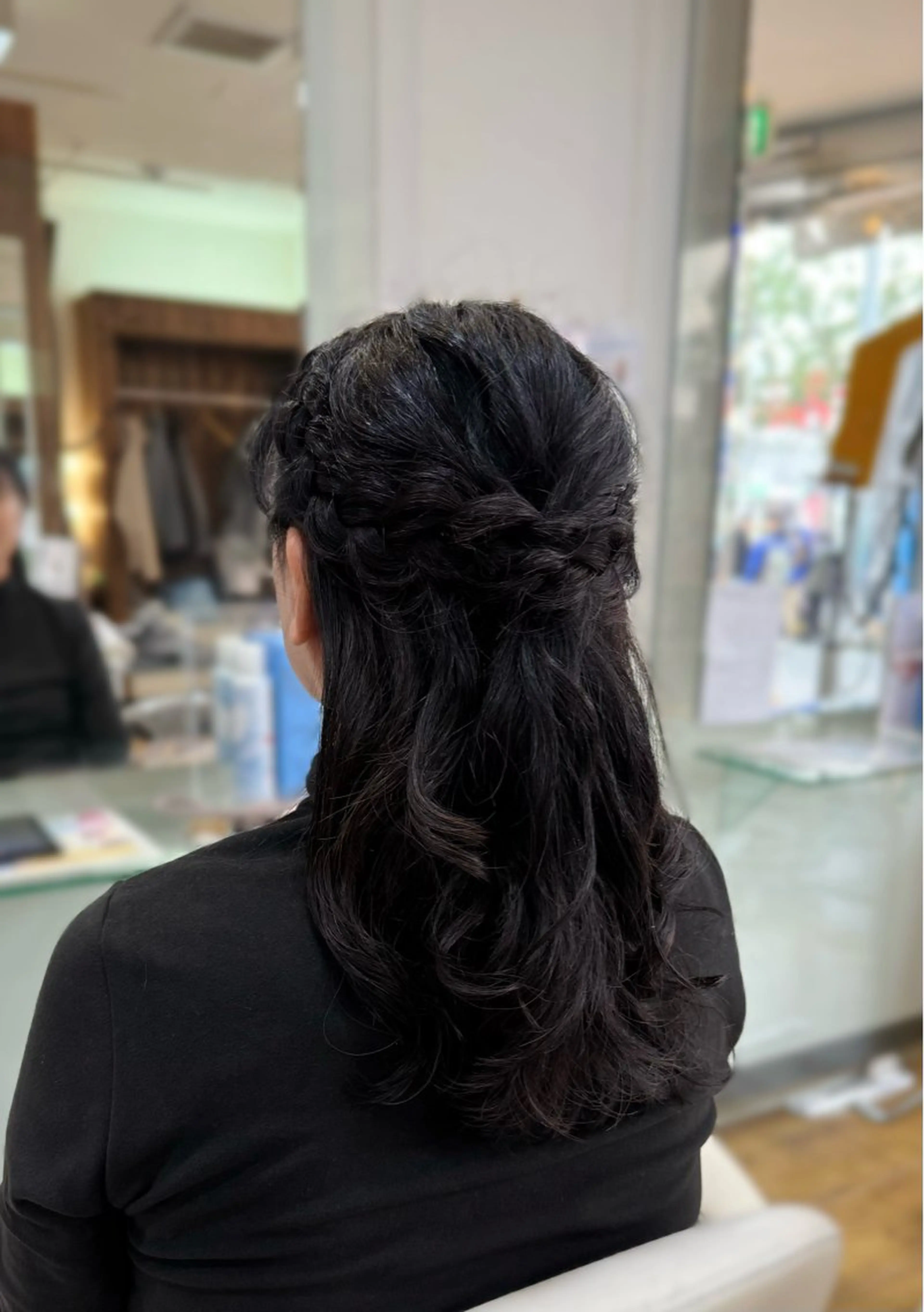 ヘアアレンジ ハーフアップ ヘアセット justhair RAPPORのヘアスタイル