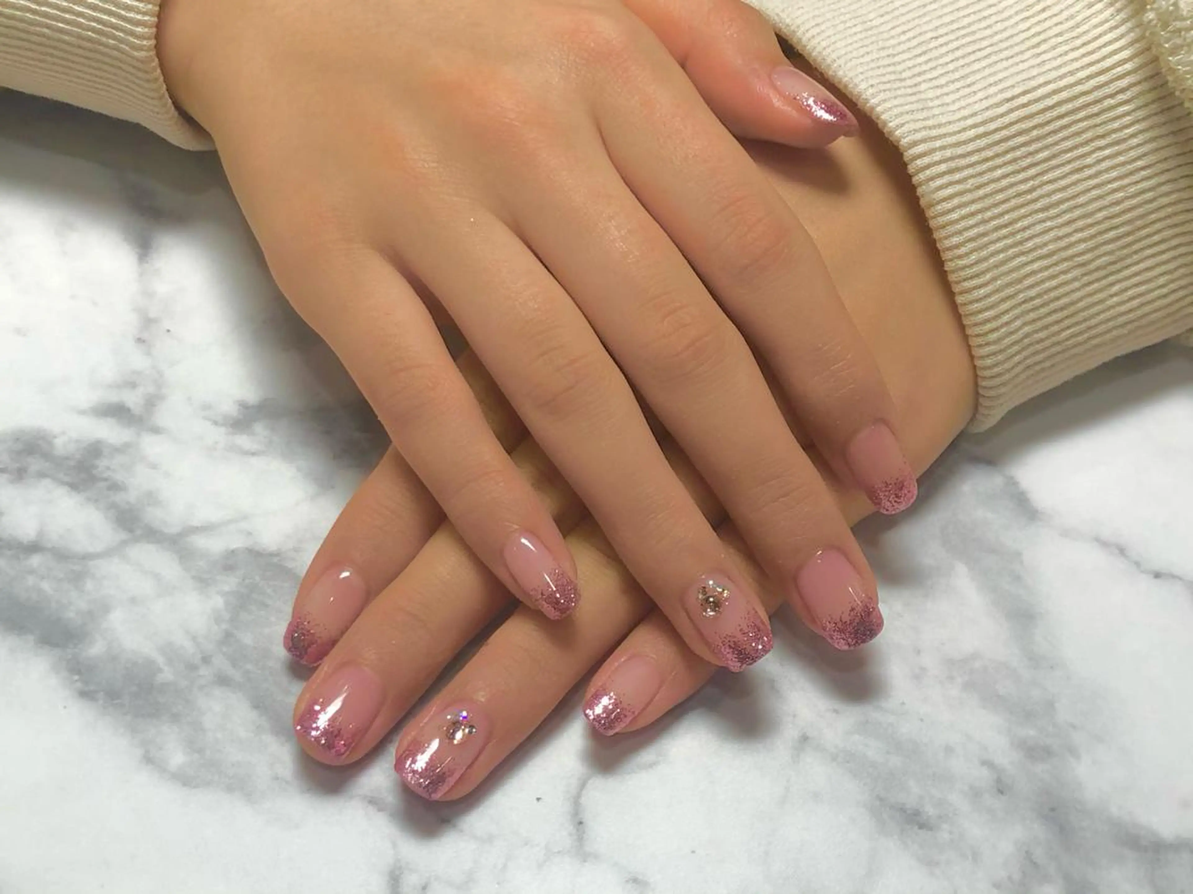 ネイル ストーンネイル 🦋Kiyomi. 🦋のネイルデザイン