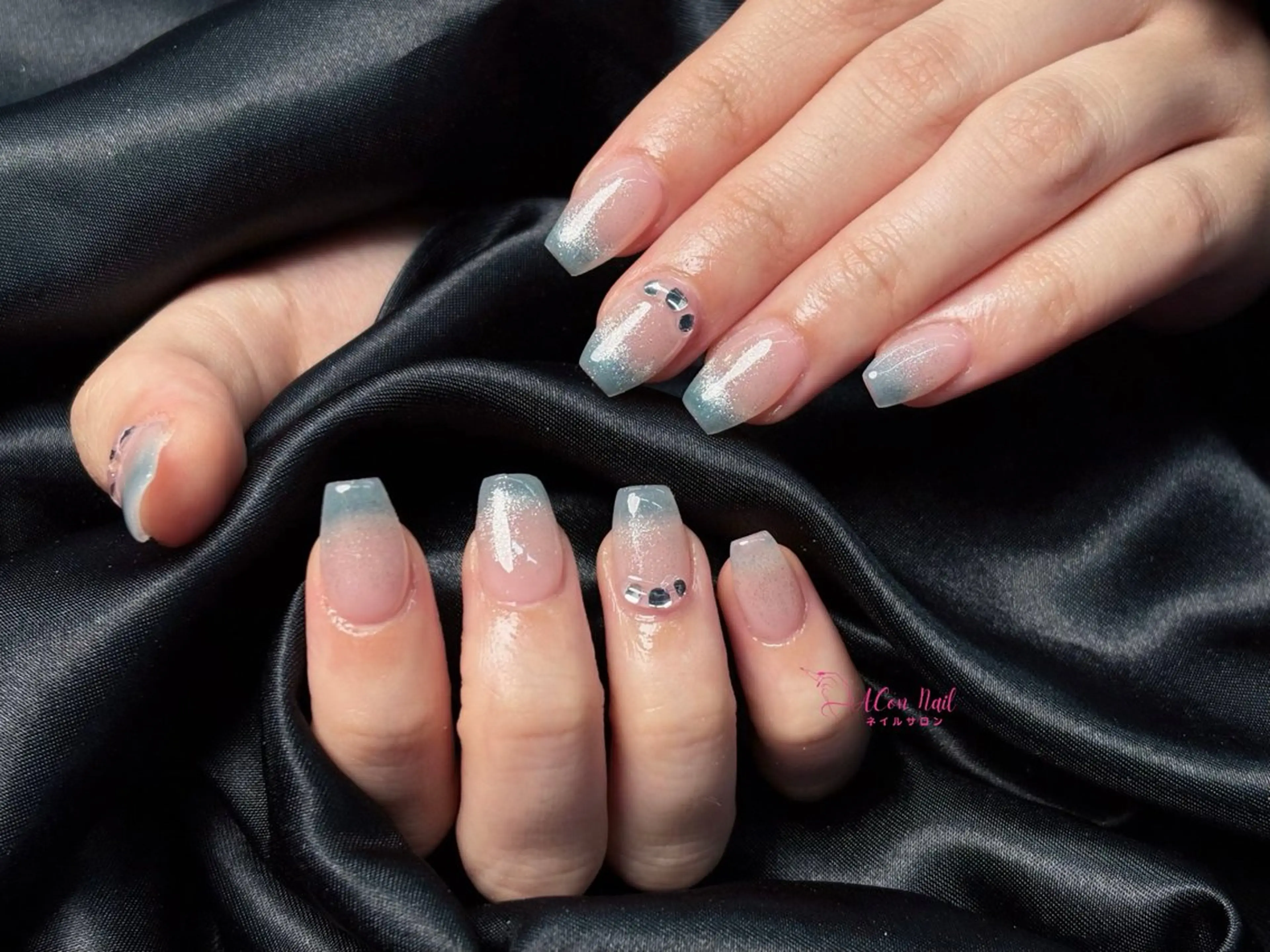ネイル 桜ネイル 長さ出し フラワーネイル フレンチネイル ジェルネイル ハンドネイル AConNailSalon所属・ACon NailSalonのネイルデザイン