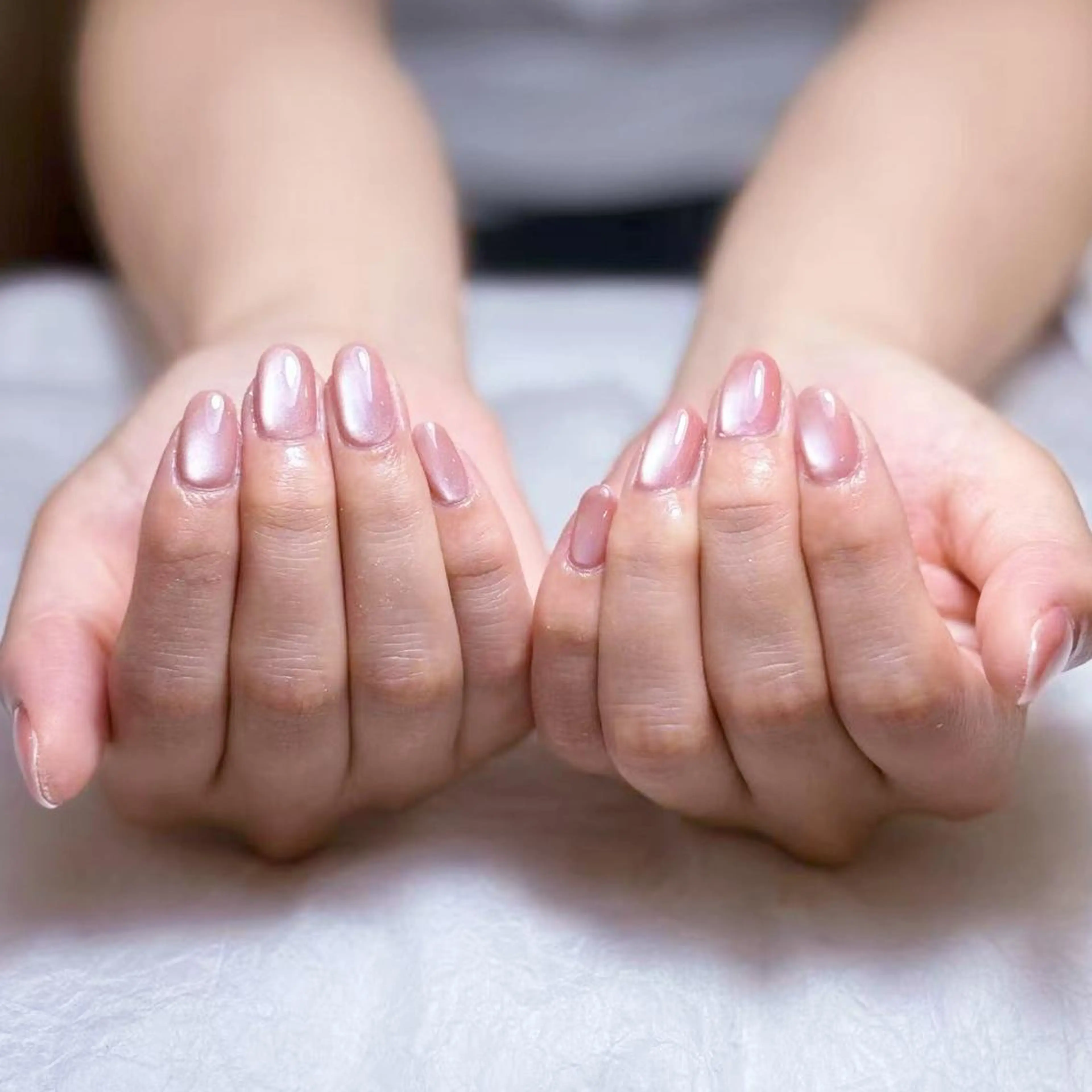 ネイル アートネイル オーロラネイル ガーリー キラキラネイル 韓国ネイル Nail Monsterのネイルデザイン