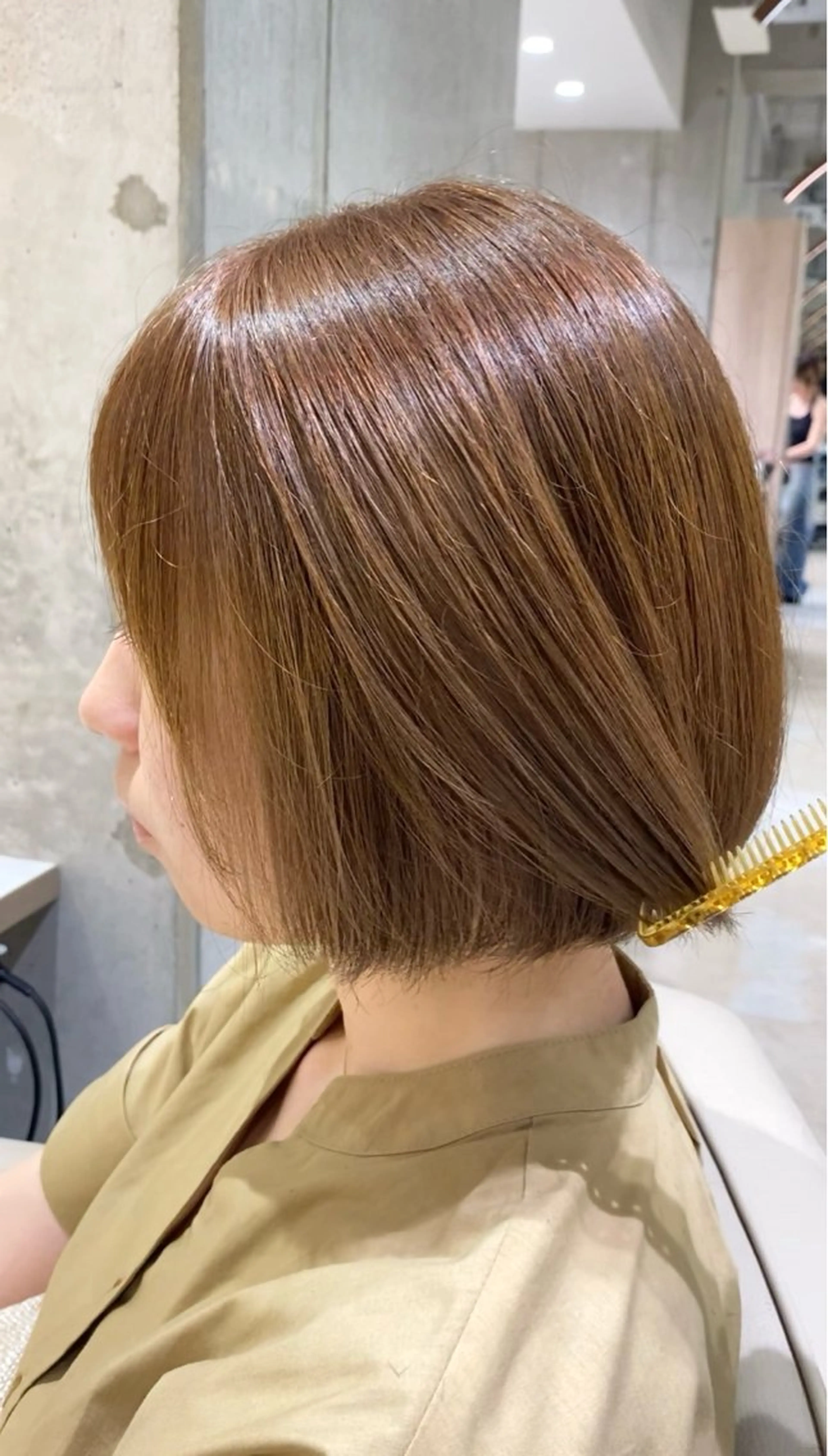 ショート 縮毛矯正 カット ヘアカラー オリーブ🌿ブリーチ なし◎Azusaのヘアスタイル