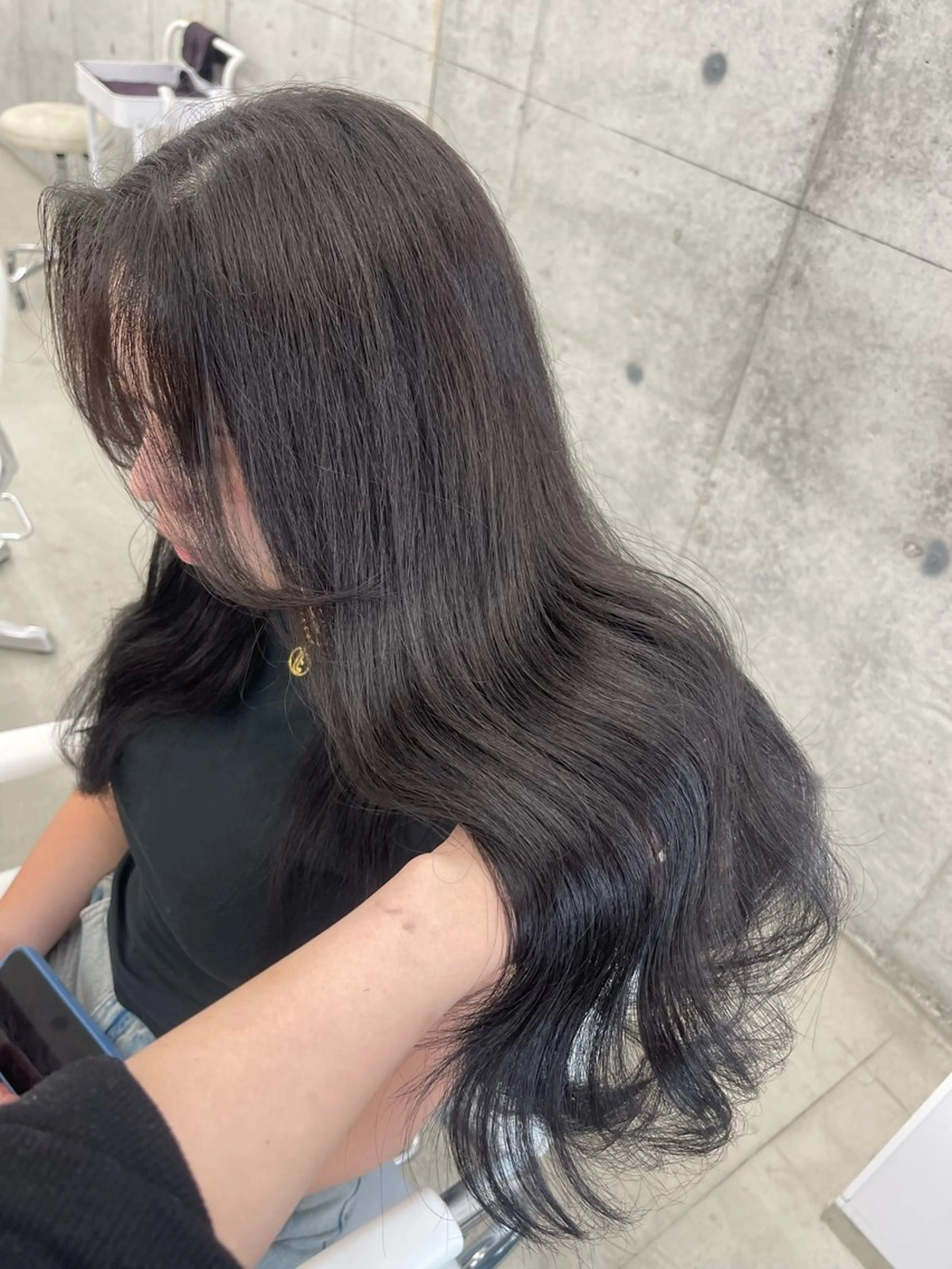 ロング ヘアカラー きなみ いく🎀透明感カラーのヘアスタイル