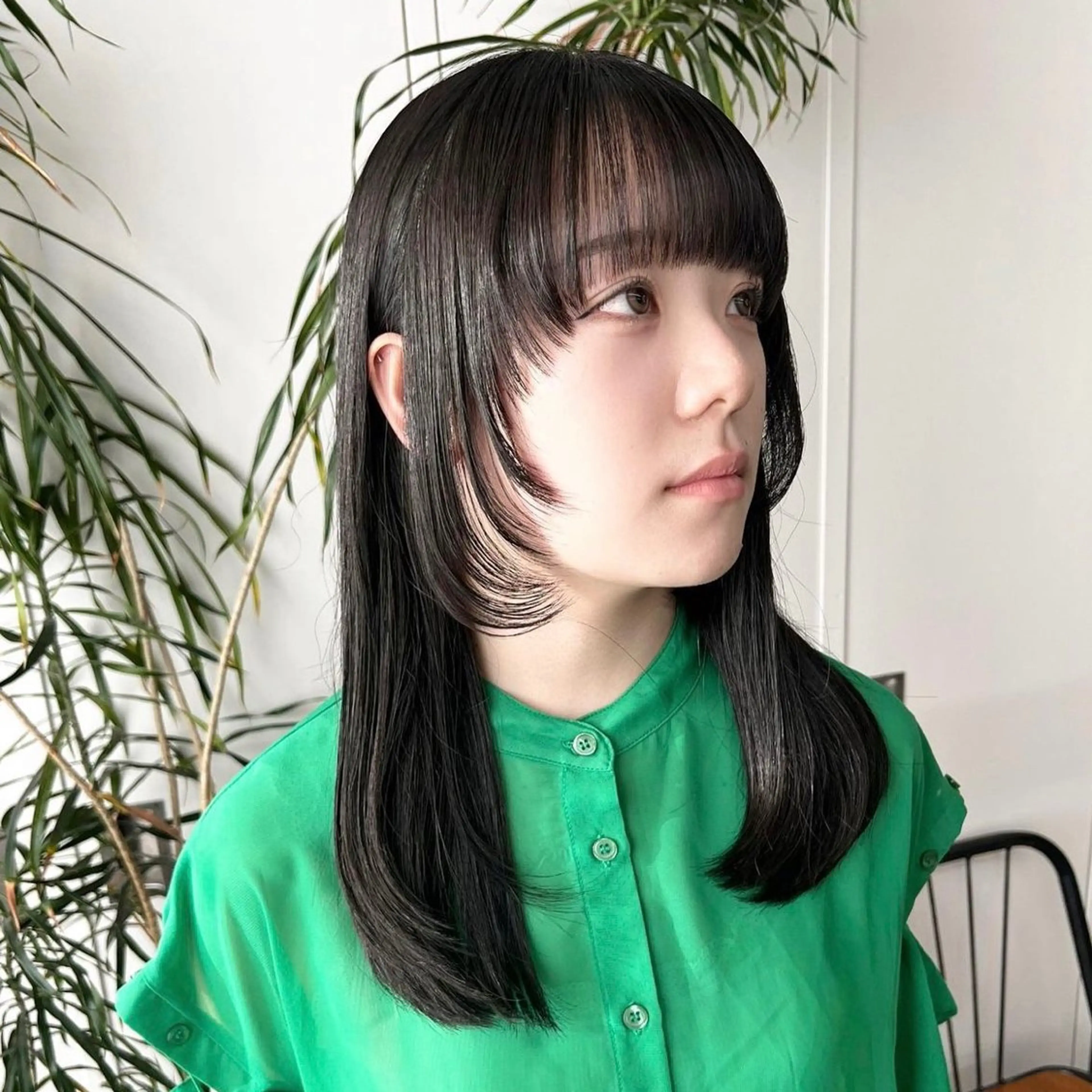 ロング レイヤーカット 韓国 /男女🆗 細江　美紅のヘアスタイル