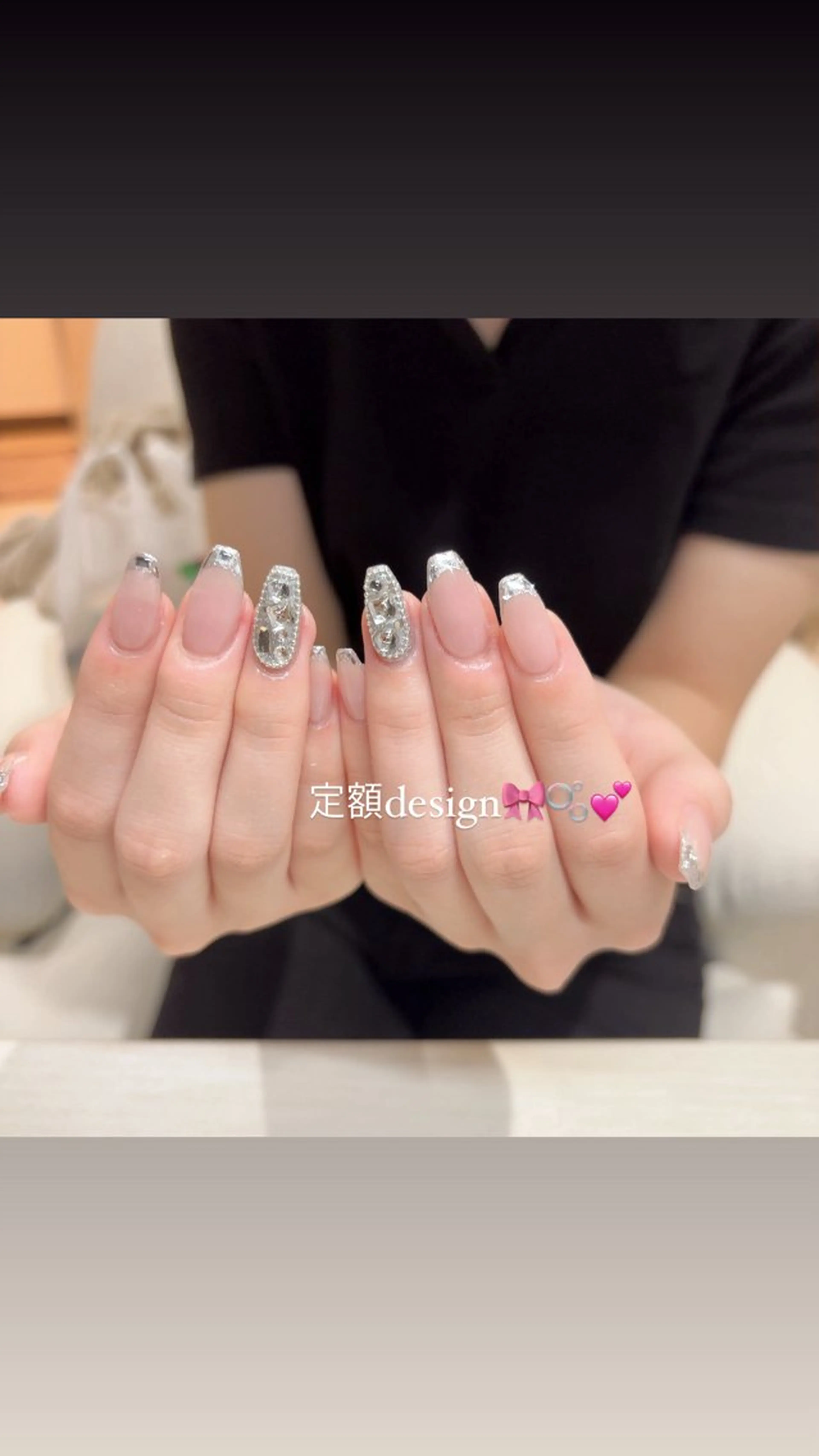 ネイル フレンチネイル ガラスフレンチ ハンドネイル beautiful meみくのネイルデザイン