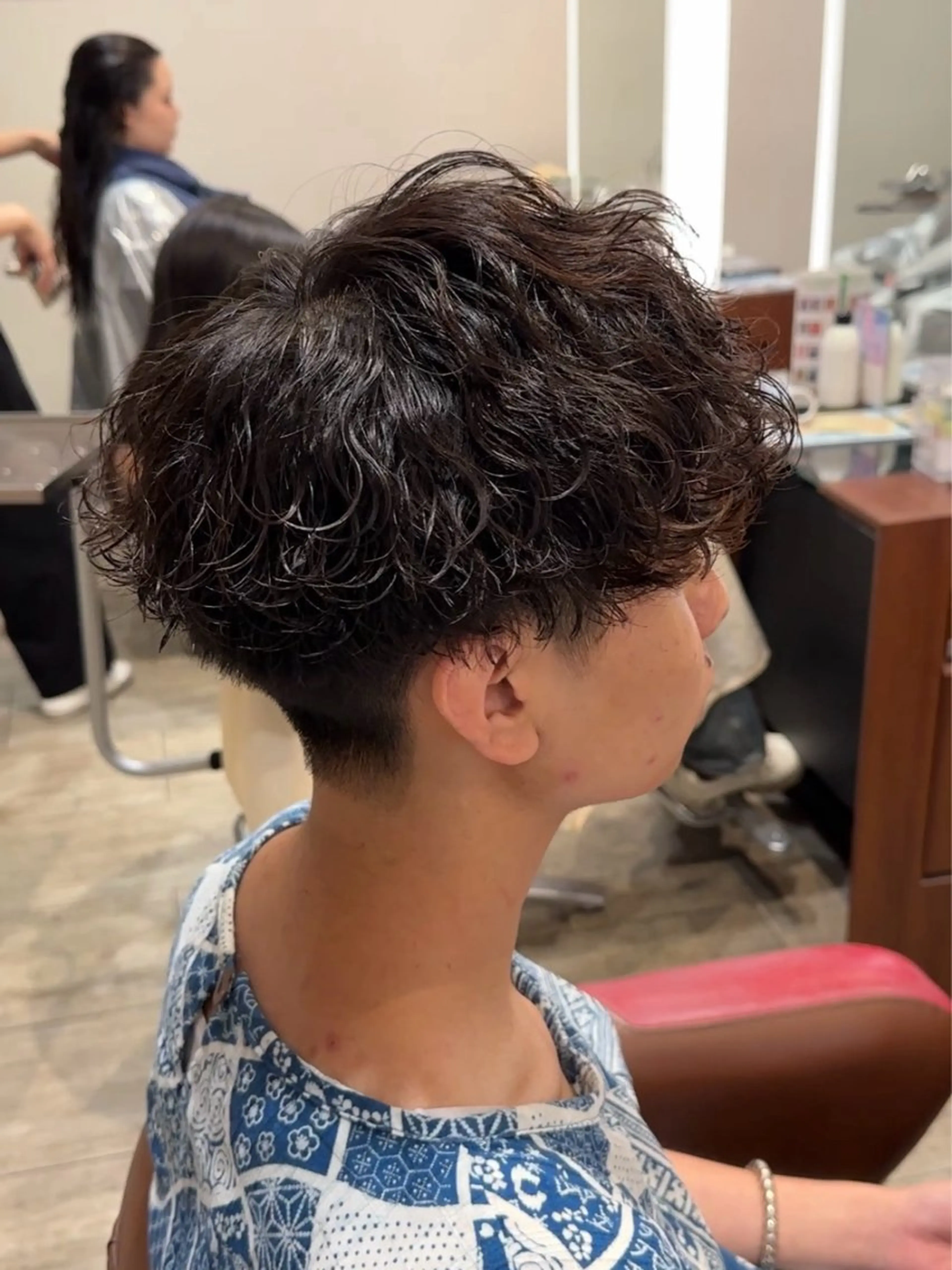 【ミニモ学割】メンズカット＋波巻きパーマの写真