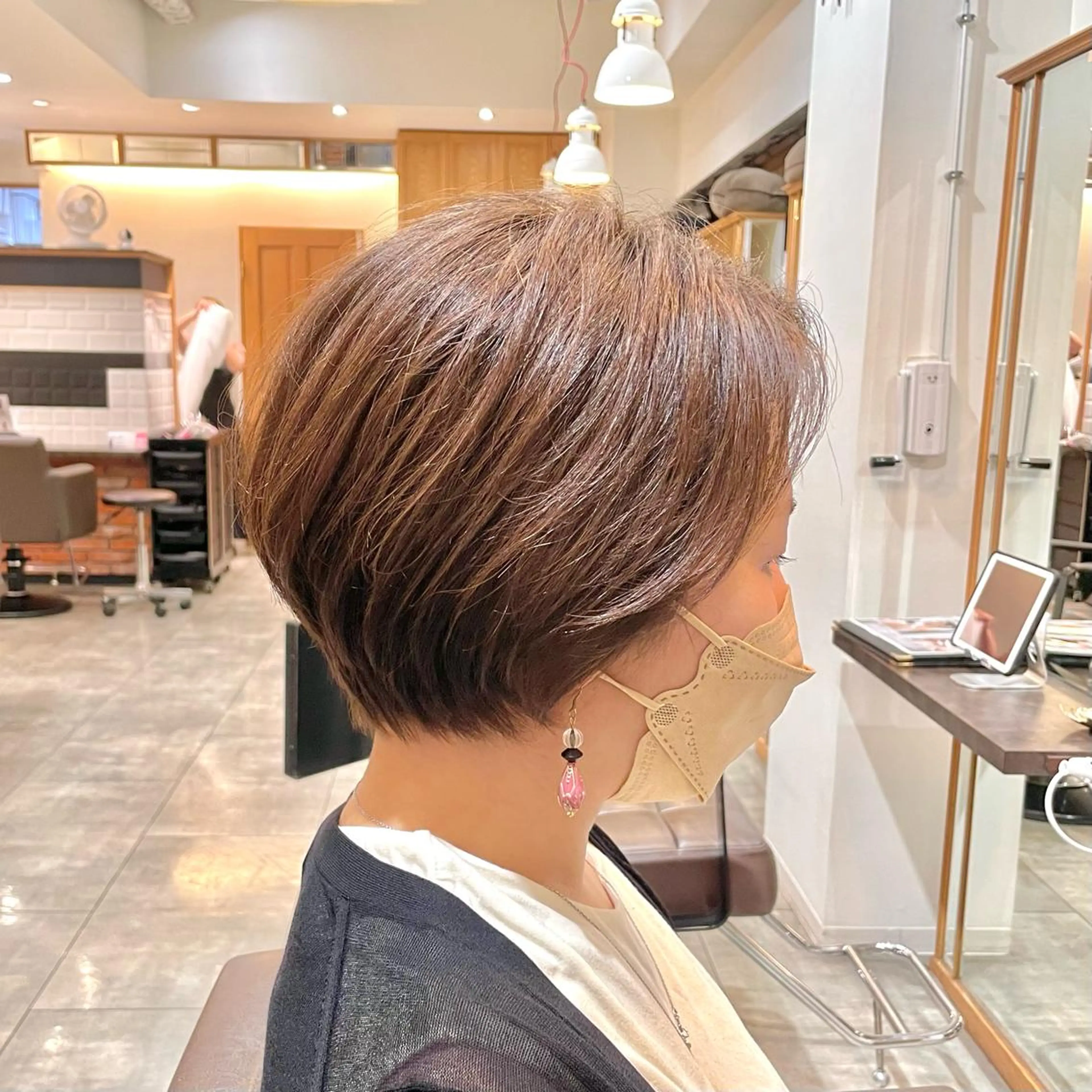 ショート カラー カット ヘアカラー トリートメント 中村 研介のヘアスタイル