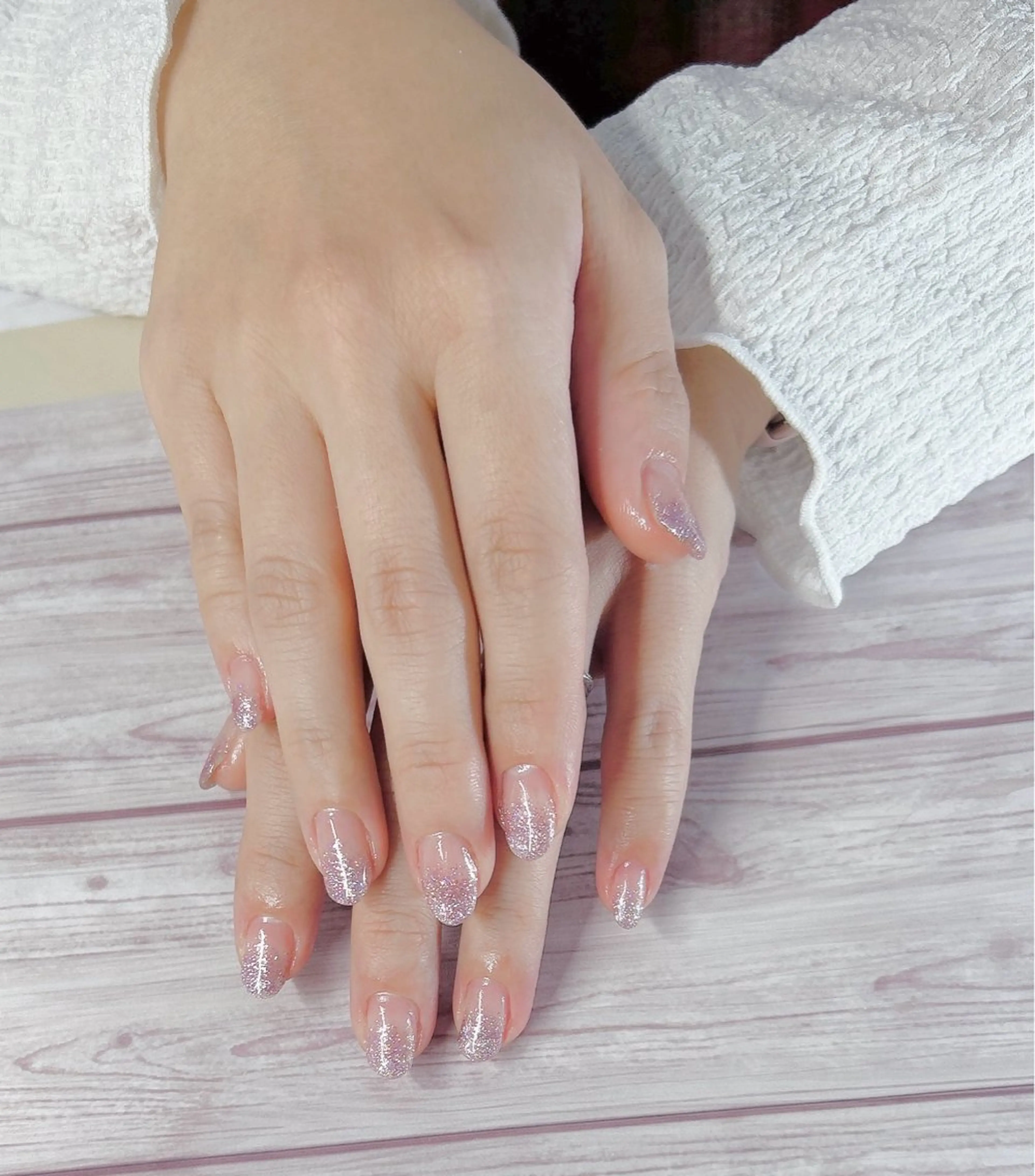 ネイル グラデーション ラメ(グリッター) ラメグラデーション MYu Beauty Salon YURIのネイルデザイン