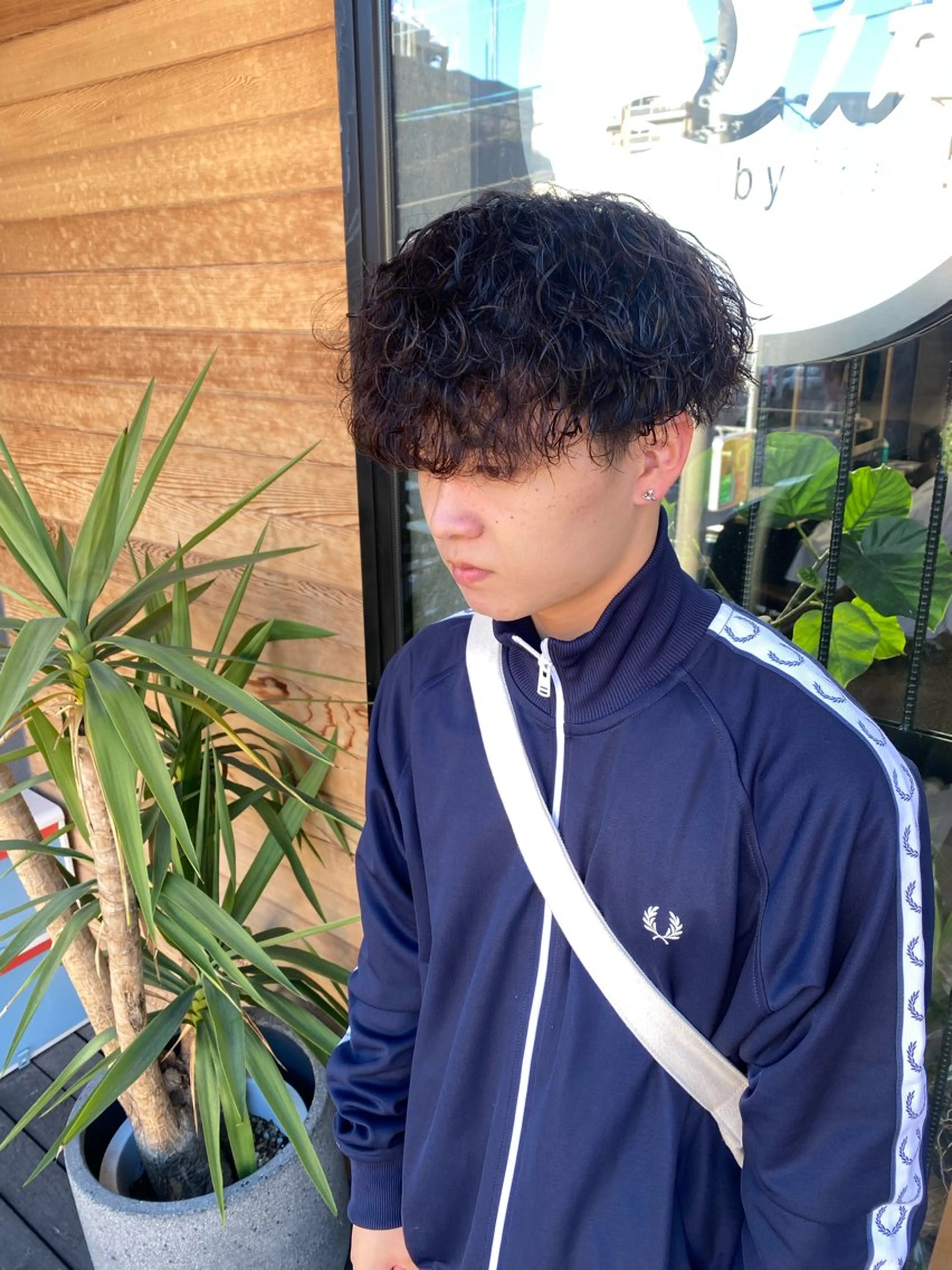 ショート パーマ メンズ カット パーマ lit  by fifth所属・Lit 鹿児島中央駅店のヘアスタイル