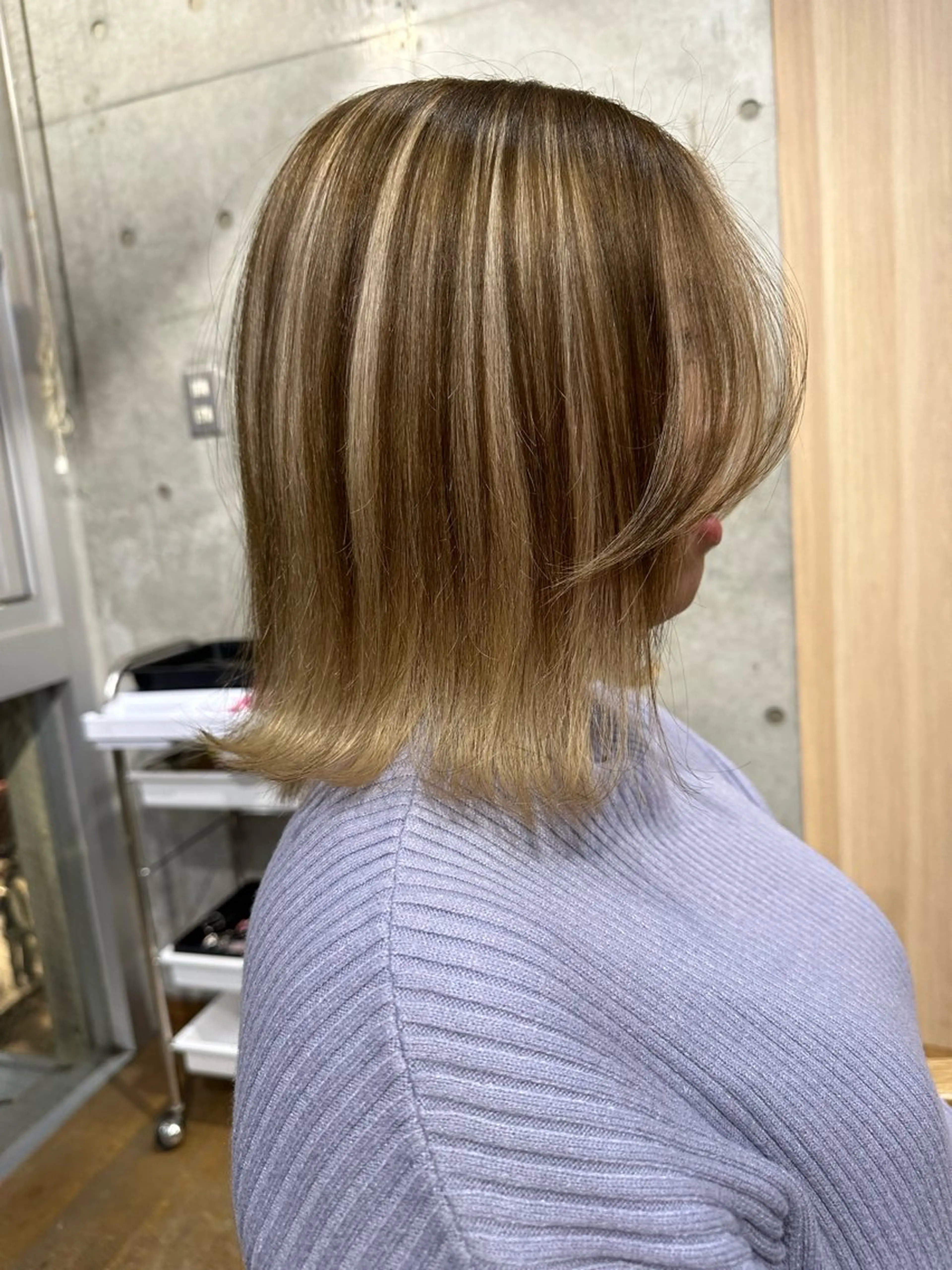 ミディアム カラー アディクシーカラー ベージュカラー ブリーチ ケアブリーチ ダブルカラー fullbloom hair&spa所属・DAIKIベージュ 🍂レイヤーカットのヘアスタイル