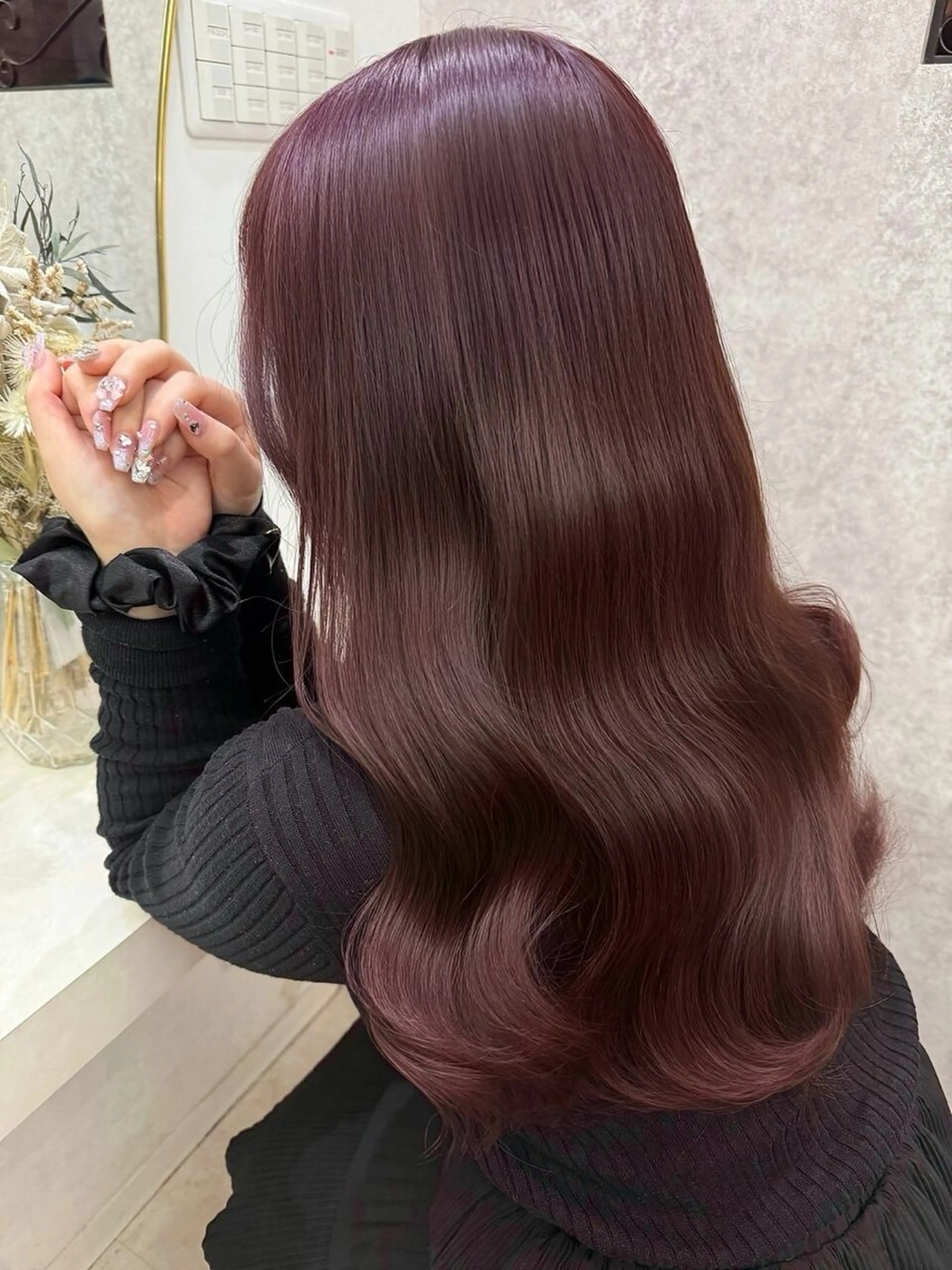 🩶【ほんのりピンク、ラベンダー】艶カラー＋1step トリートメント🩶の写真