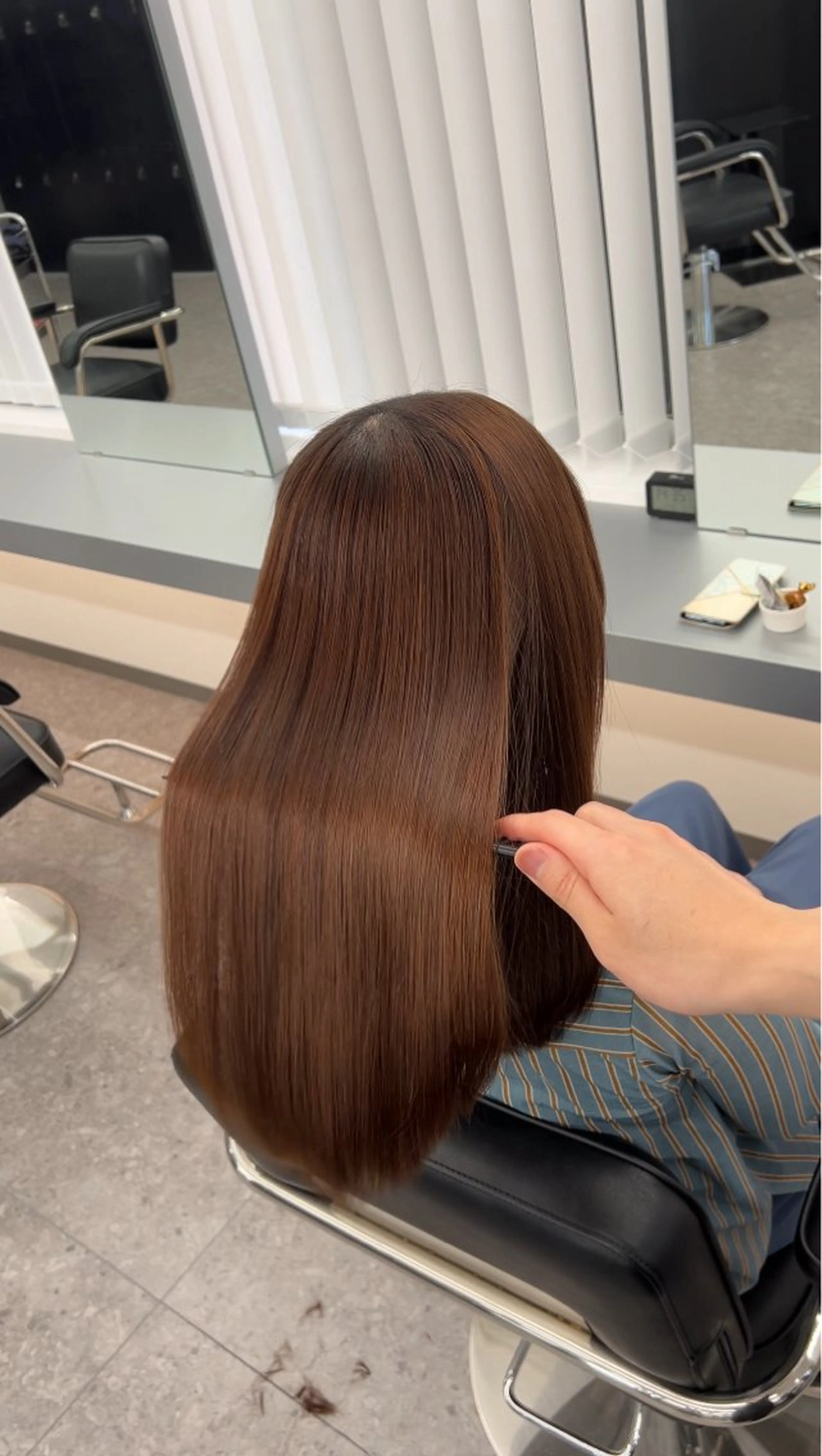 セミロング 髪質改善ストレート /髪質改善/中内寛太のヘアスタイル