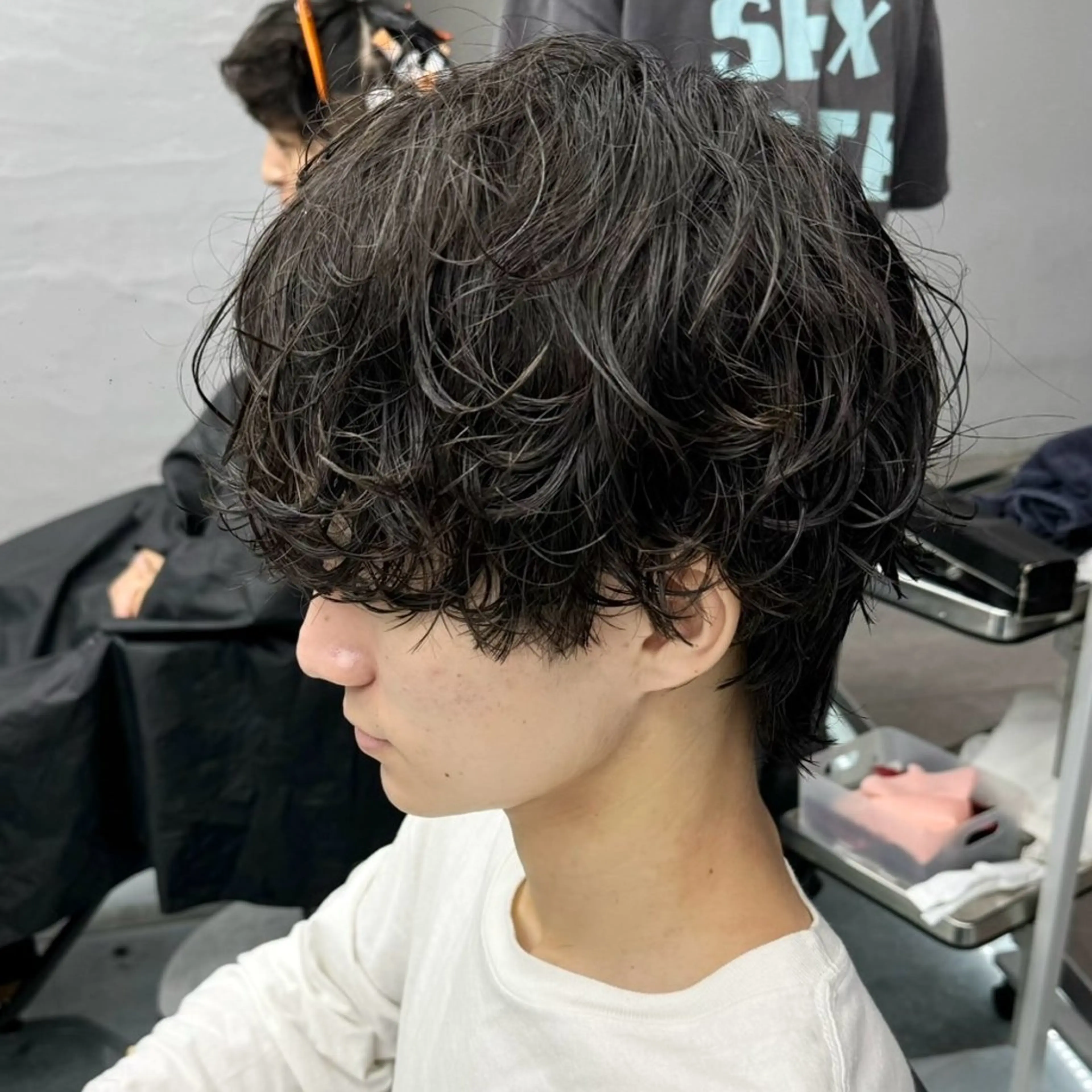 パーマ メンズ カット パーマ メンズパーマ/ メッシュ📍ユリのヘアスタイル