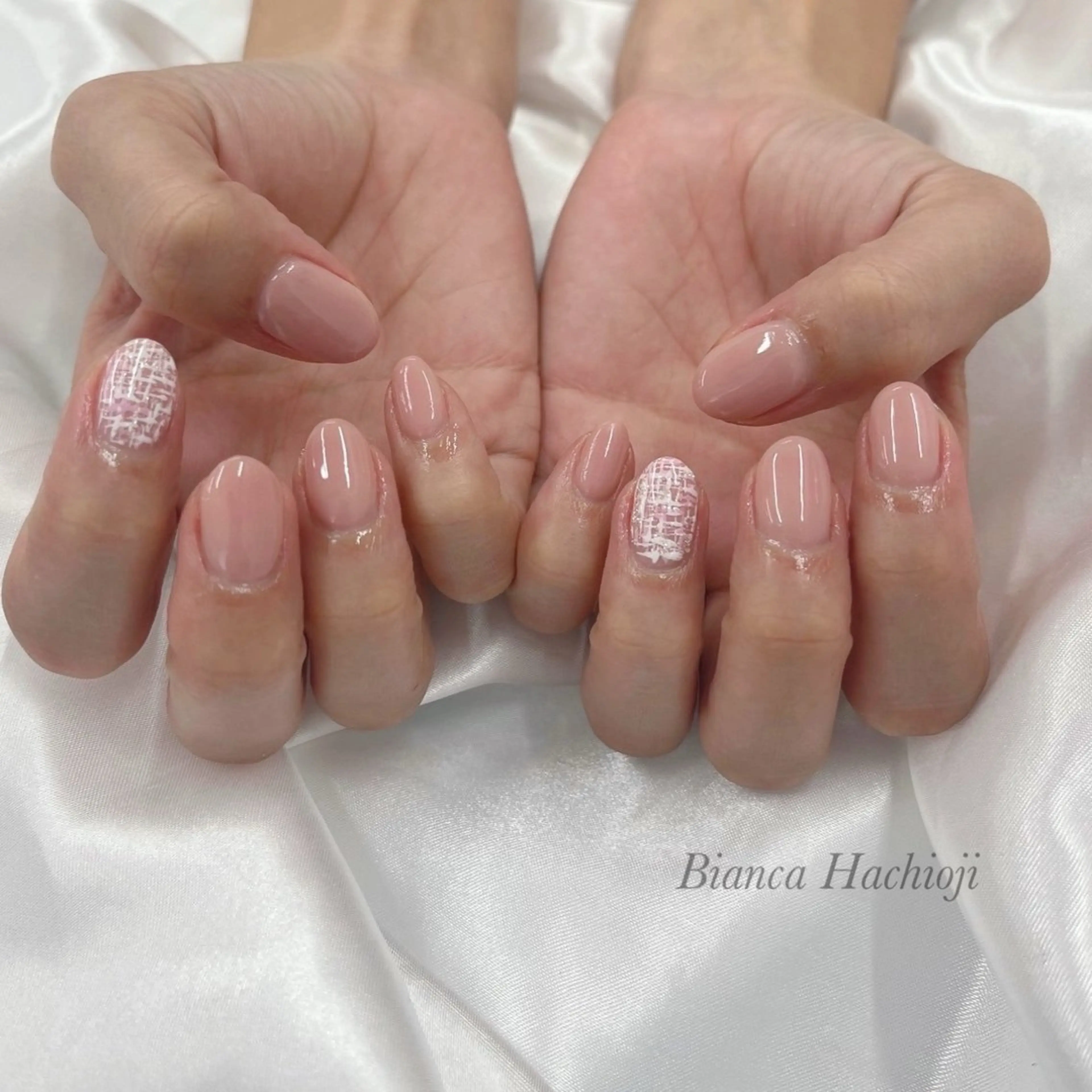 ネイル ハンドネイル Bianca長津田 Mukae⋆.✶🖤のネイルデザイン