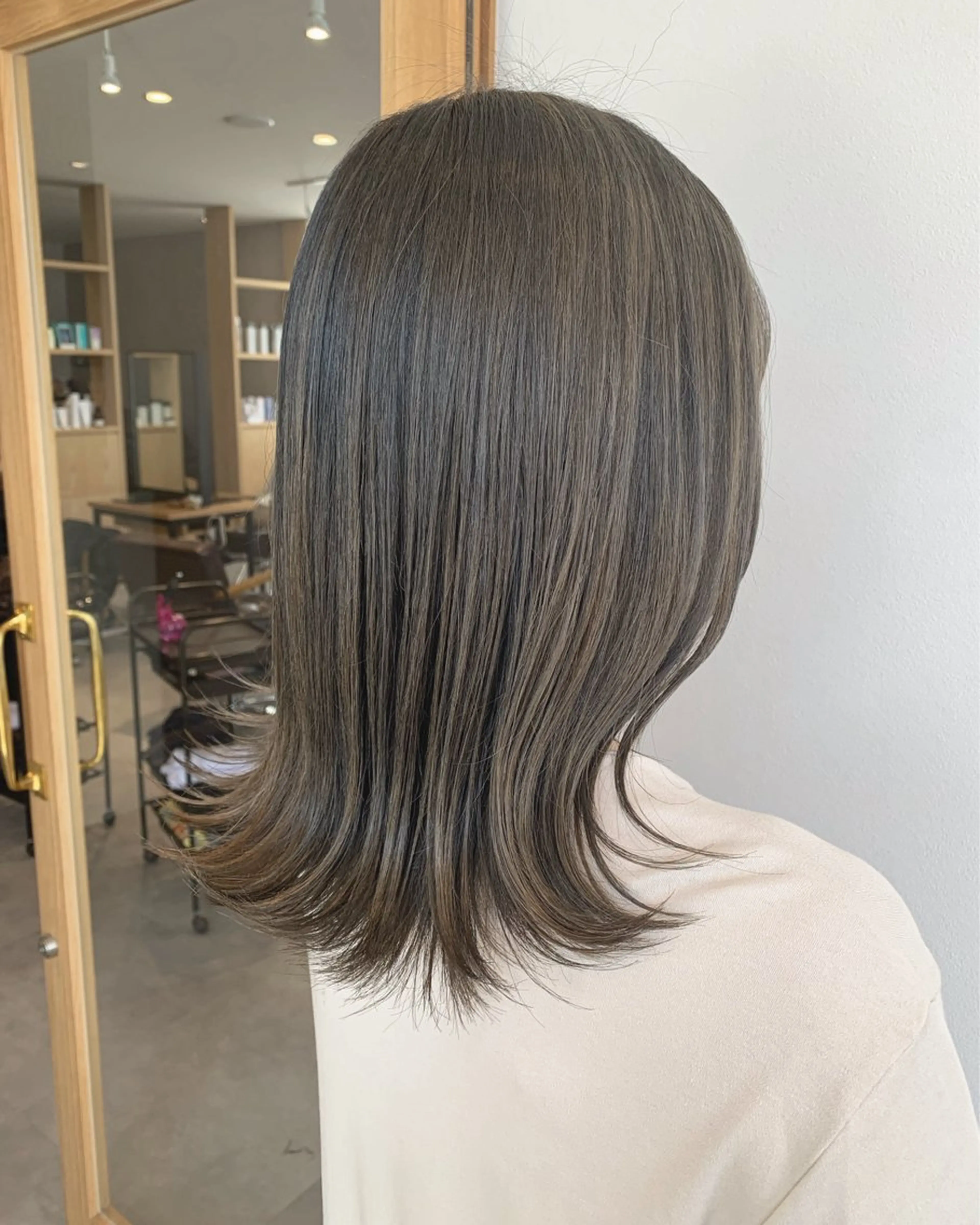 ミディアム カラー パーマ ヘアアレンジ メンズ ヘアカラー トリートメント Huu☁️ 池野里衣のヘアスタイル