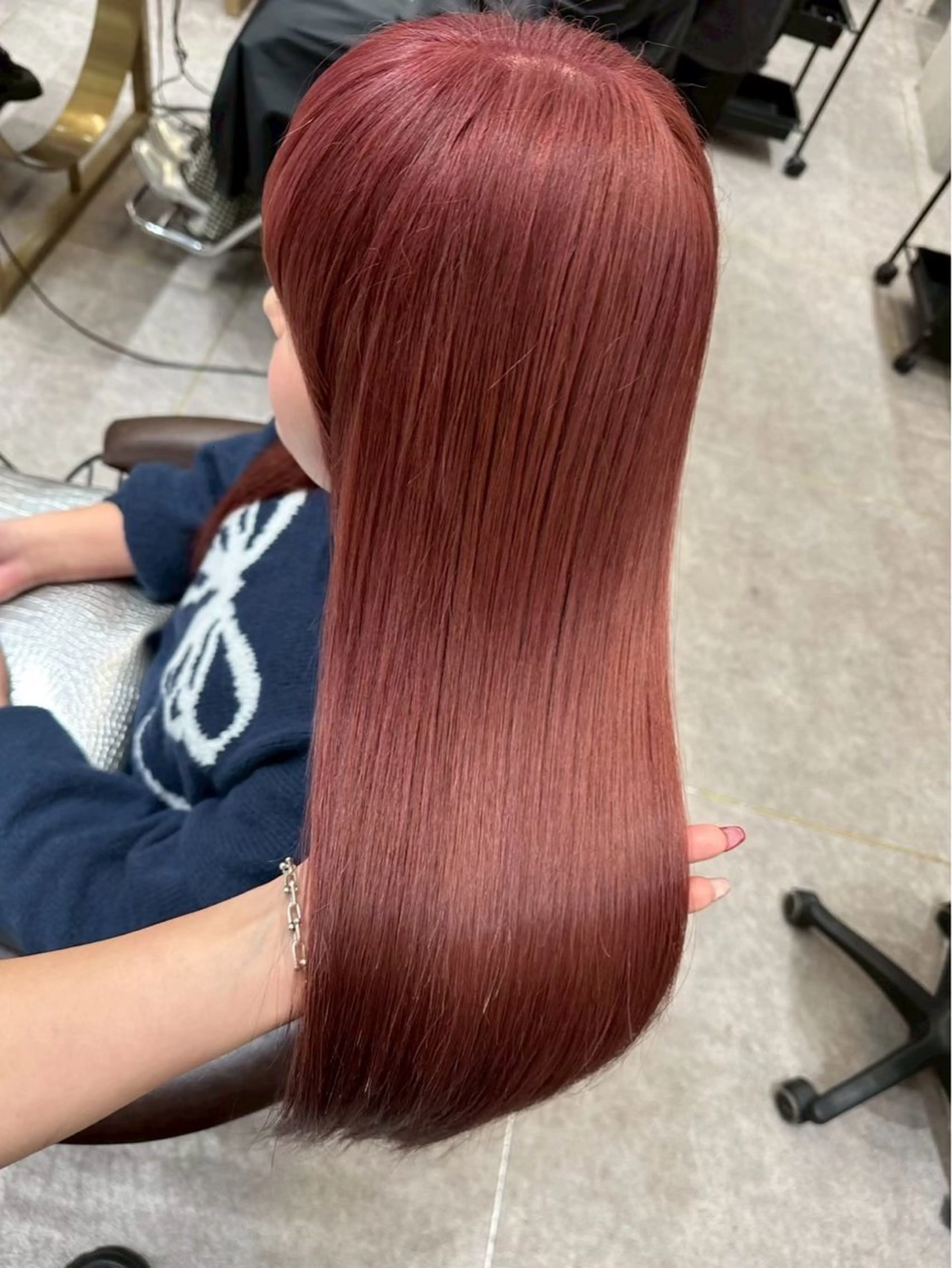 ロング 韓国風ヘア ヘアカラー トリートメント Lond Role所属・🎀透明感カラー shizuka🎀のヘアスタイル