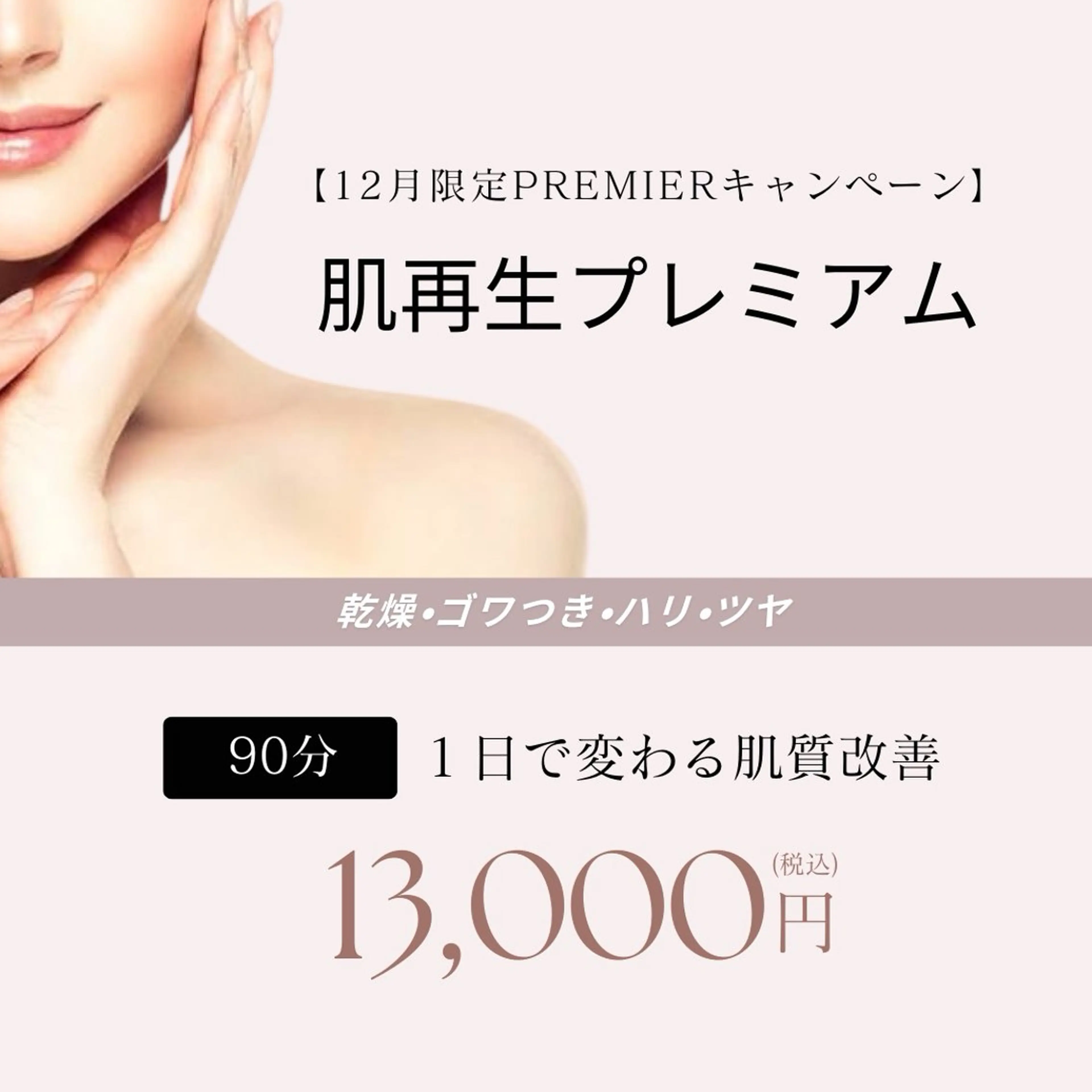 【12月限定】肌再生プレミアケア/90分の写真