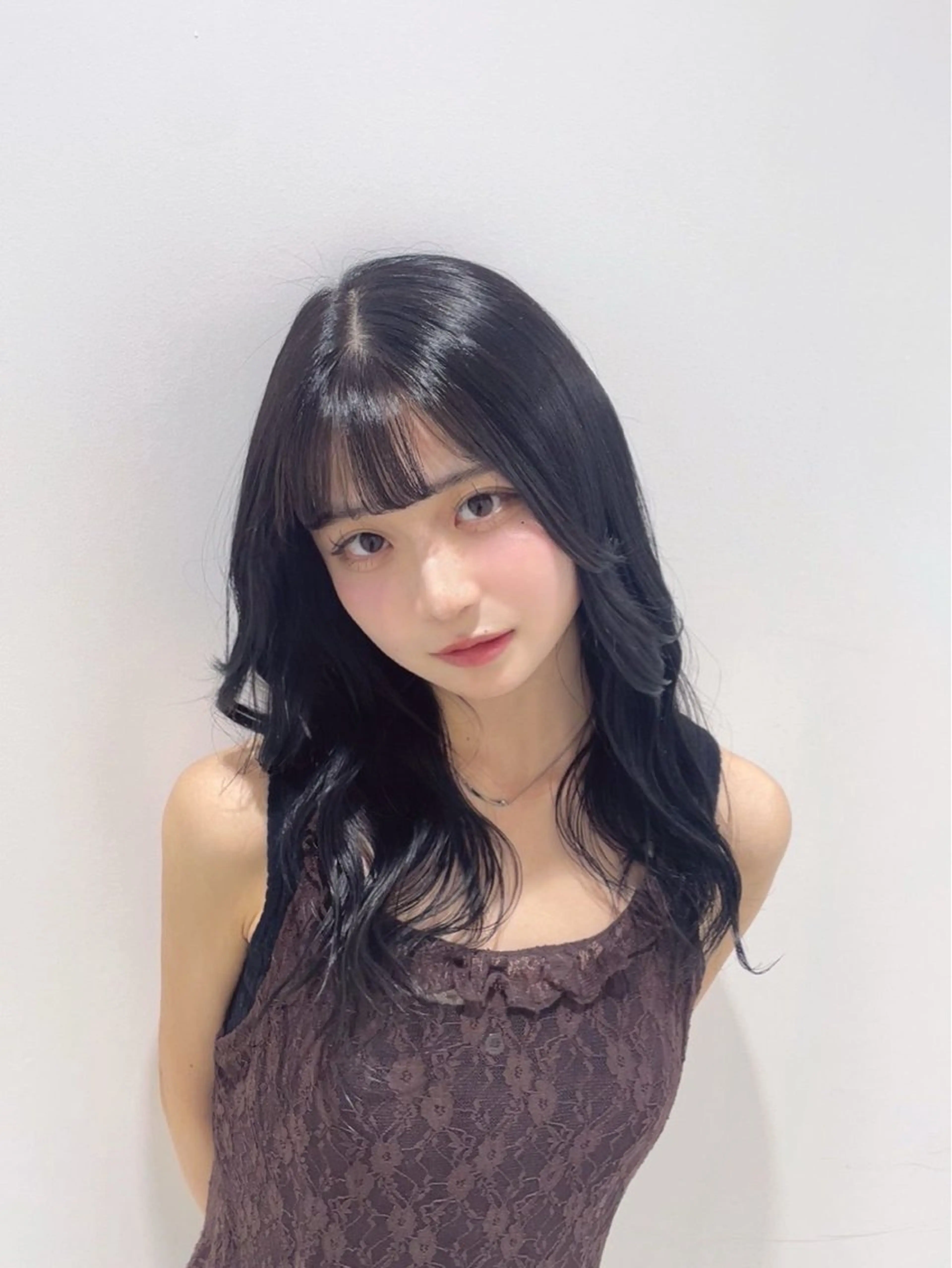 ロング ヘアカラー トリートメント 🌈藤沢💎艶カラー 🌈艶トリートメントのヘアスタイル