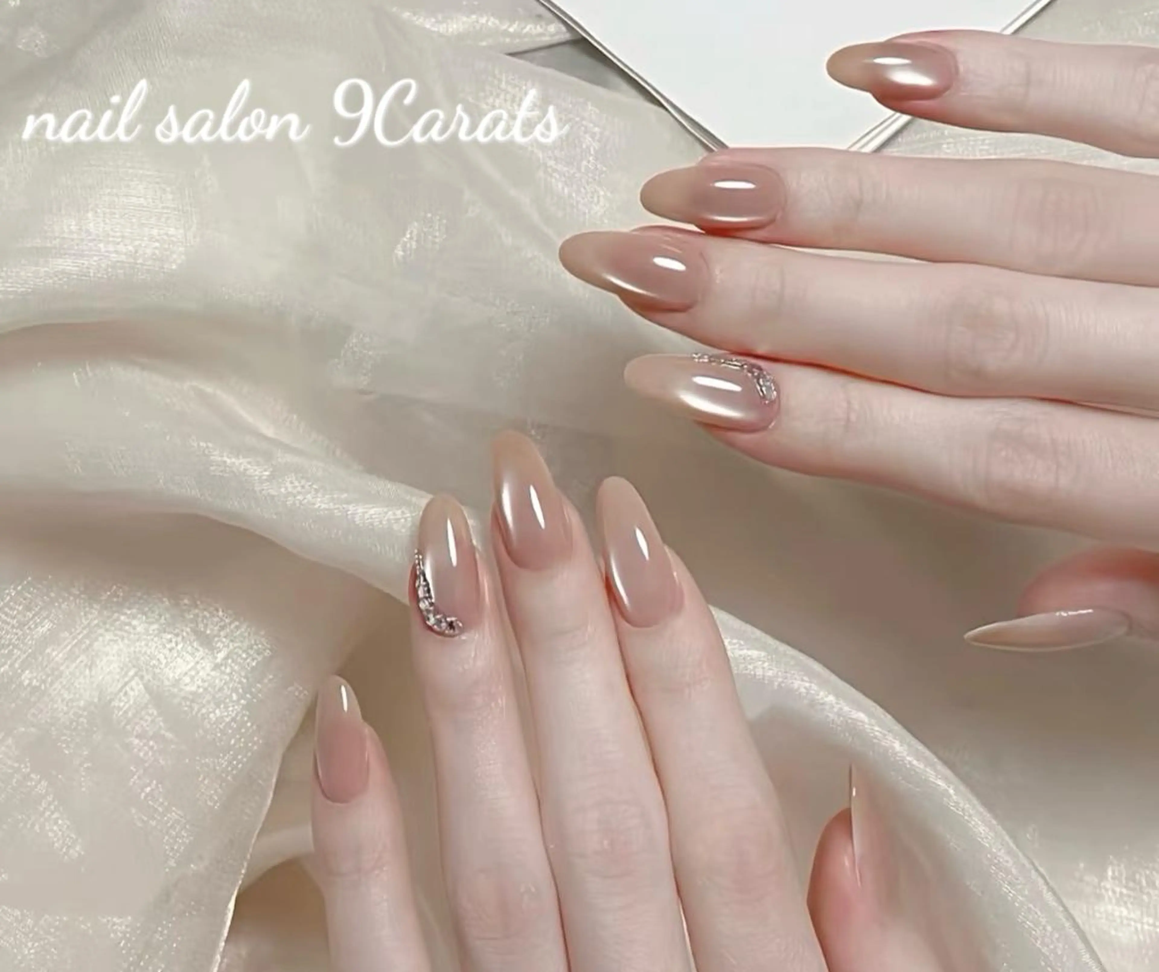 ネイル 💜ワンホンネイル ナインカラット💎のネイルデザイン