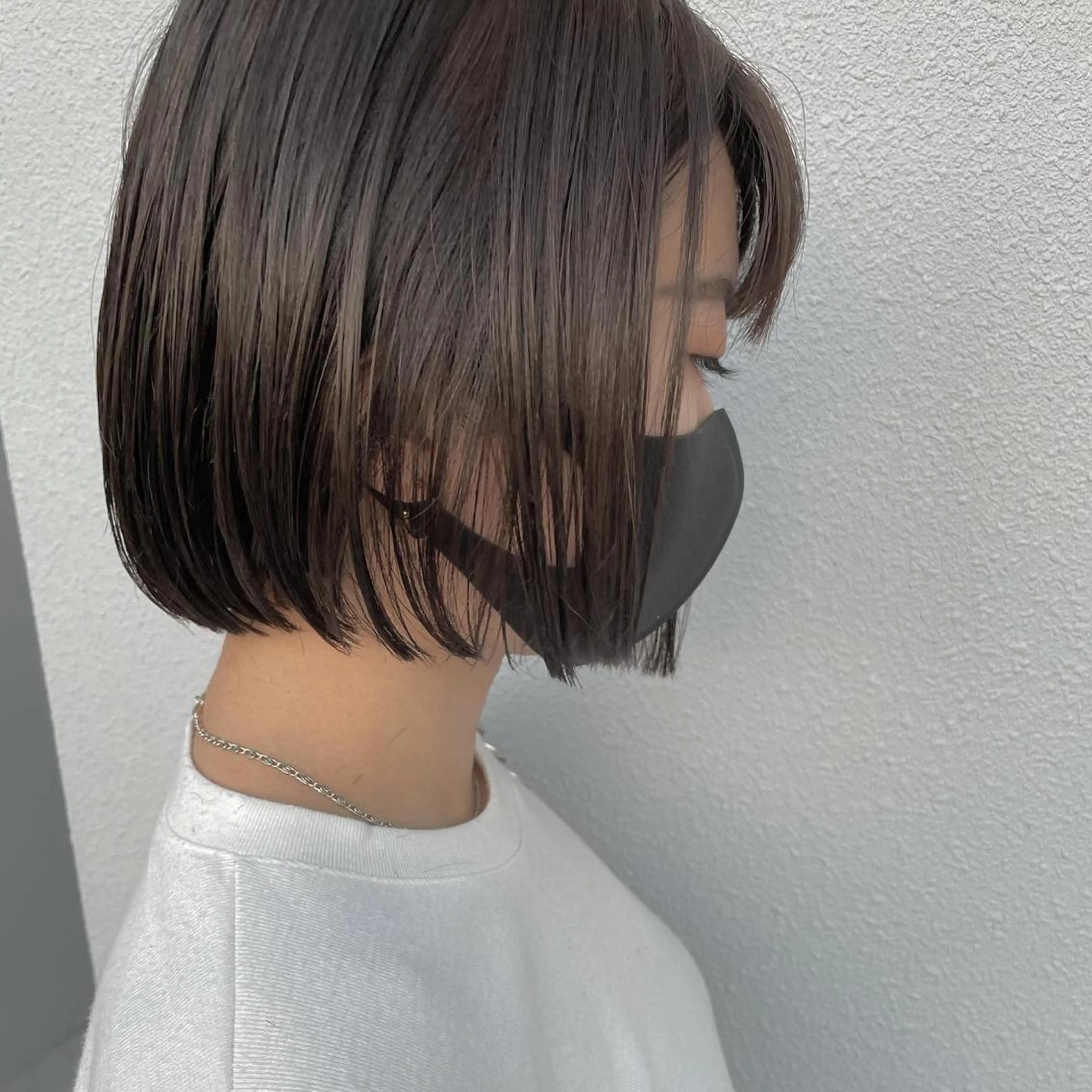 ショート 切りっぱなしボブ ショートボブ 丸みショート ミストバング ボブ カット C’LD hair  produce /シールドヘア所属・モテ髪/ボブ/ショー ト/アダチフウトのヘアスタイル