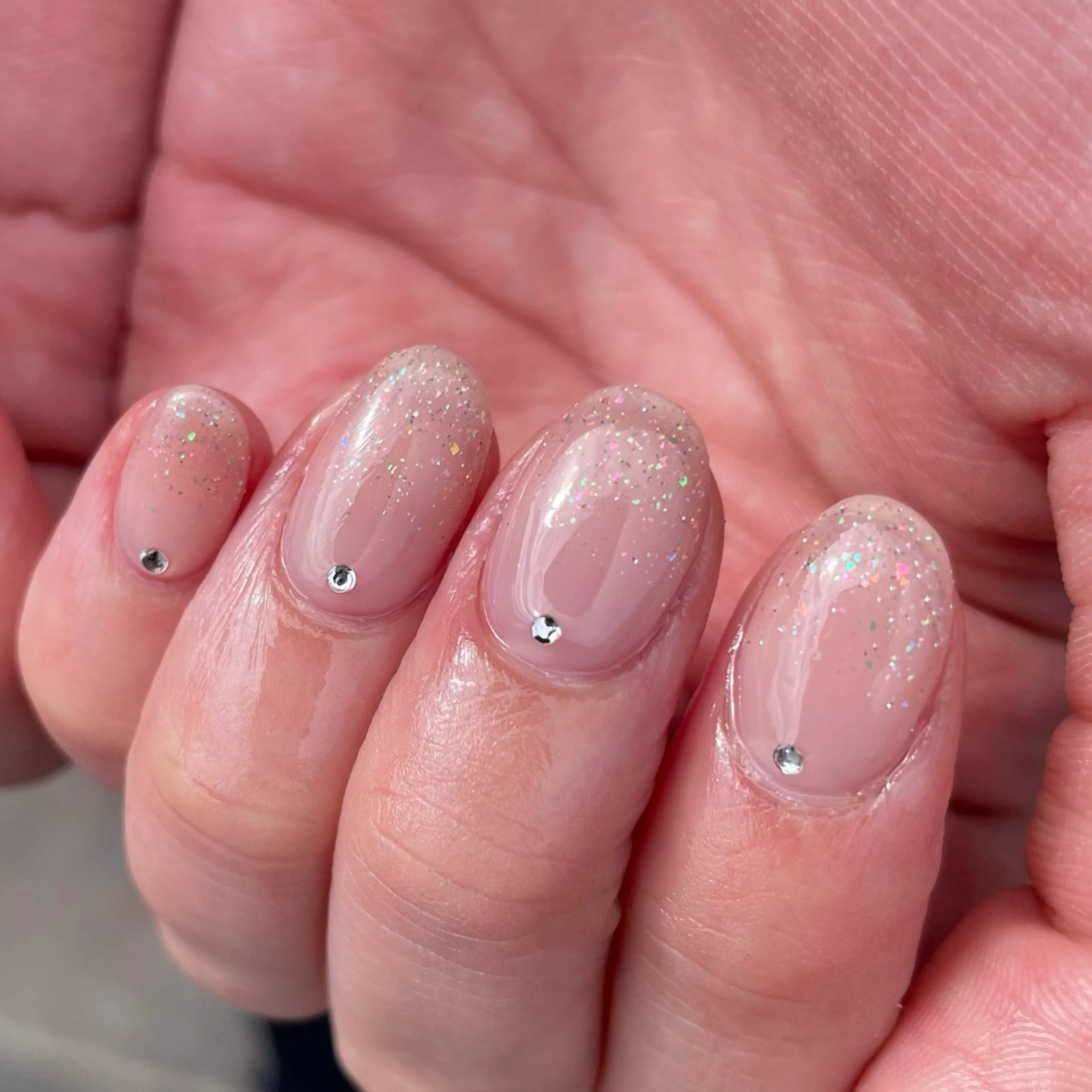 ネイル フラッシュネイル グラデーション ラメ(グリッター) ハンドネイル Nail Salon Refletのネイルデザイン