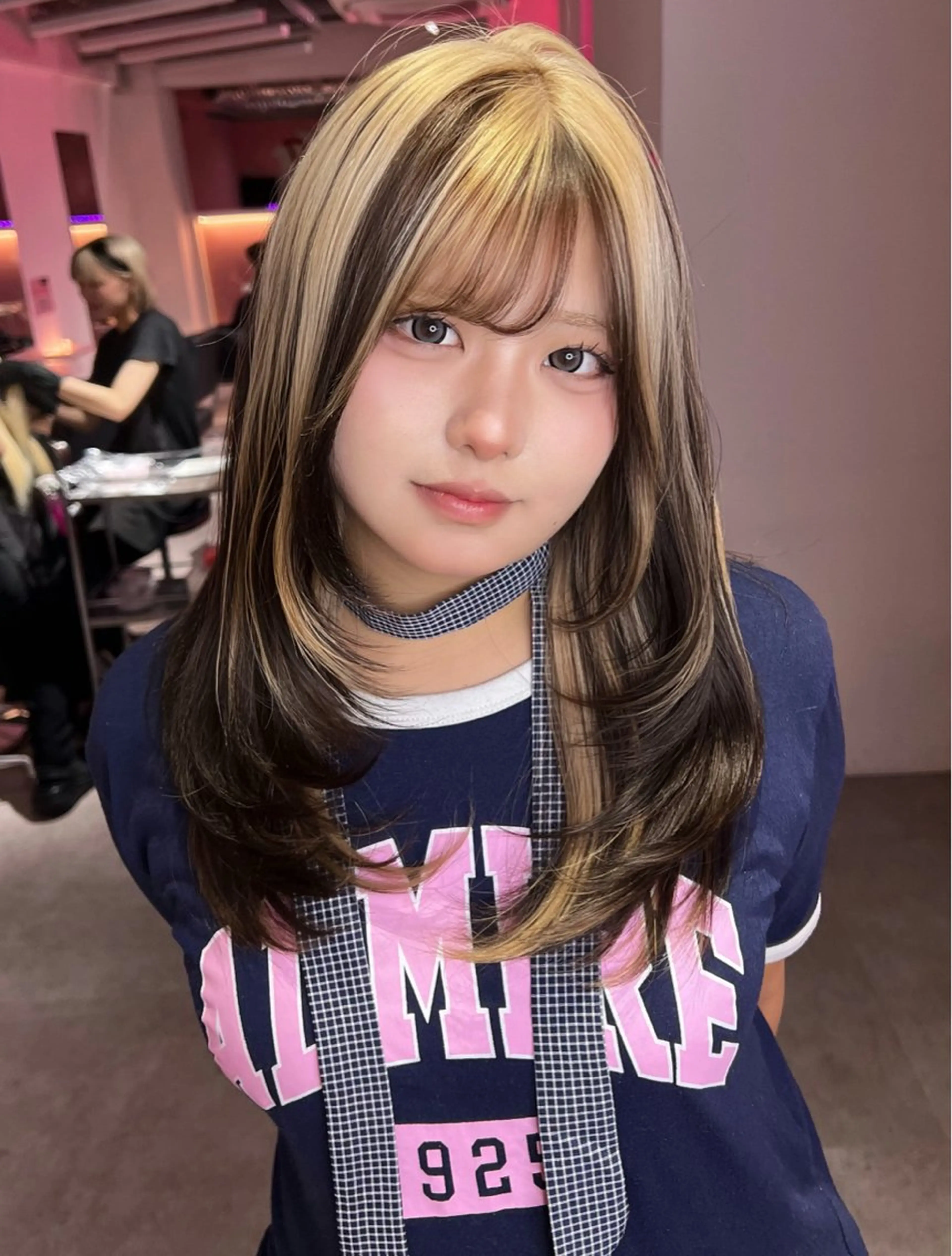 デザインカラー🩵1ブリーチ＋カラーの写真
