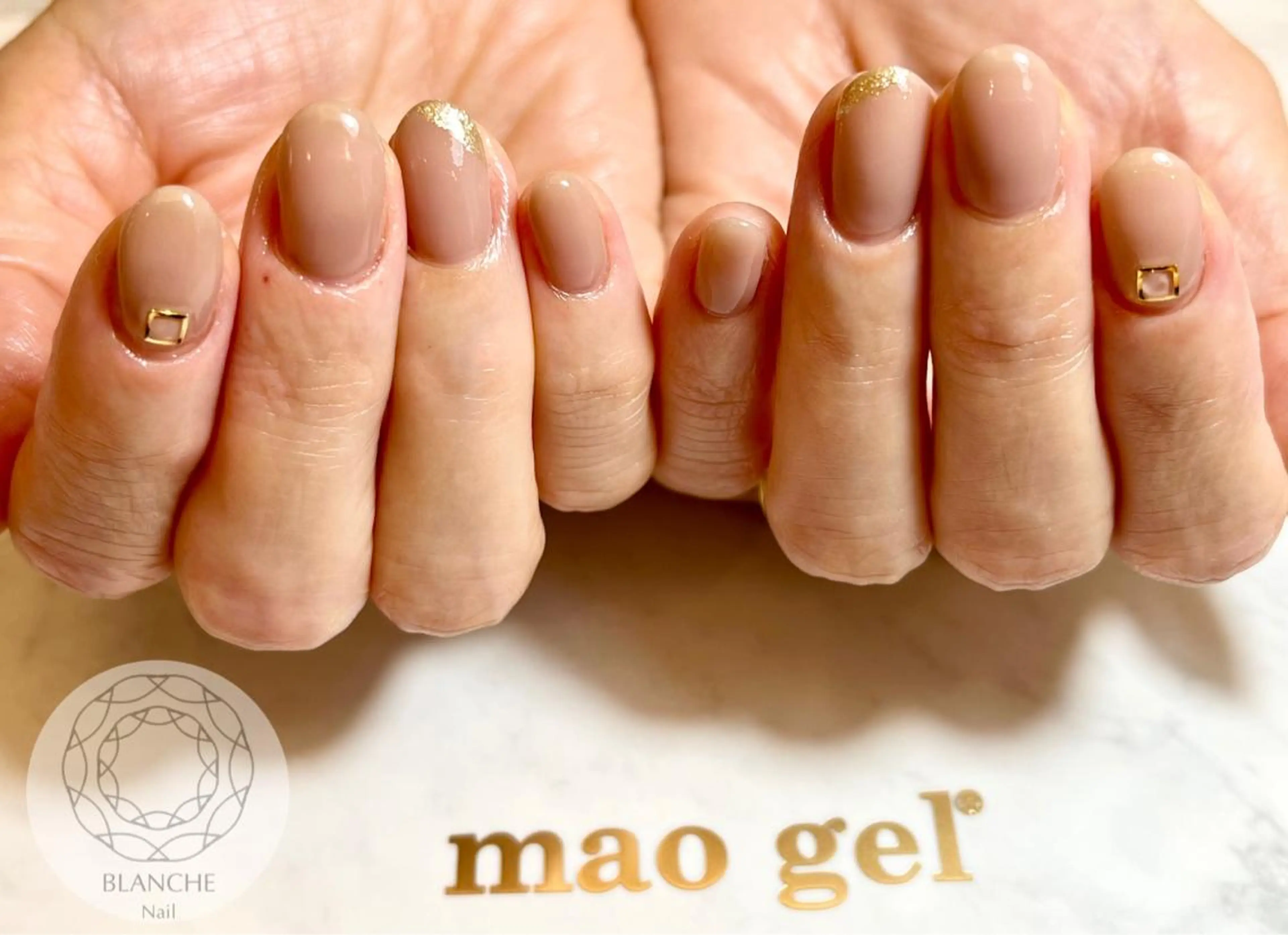 ネイル ジェルネイル オフィスネイル パラジェル シンプルネイル BLANCHE Nailのネイルデザイン