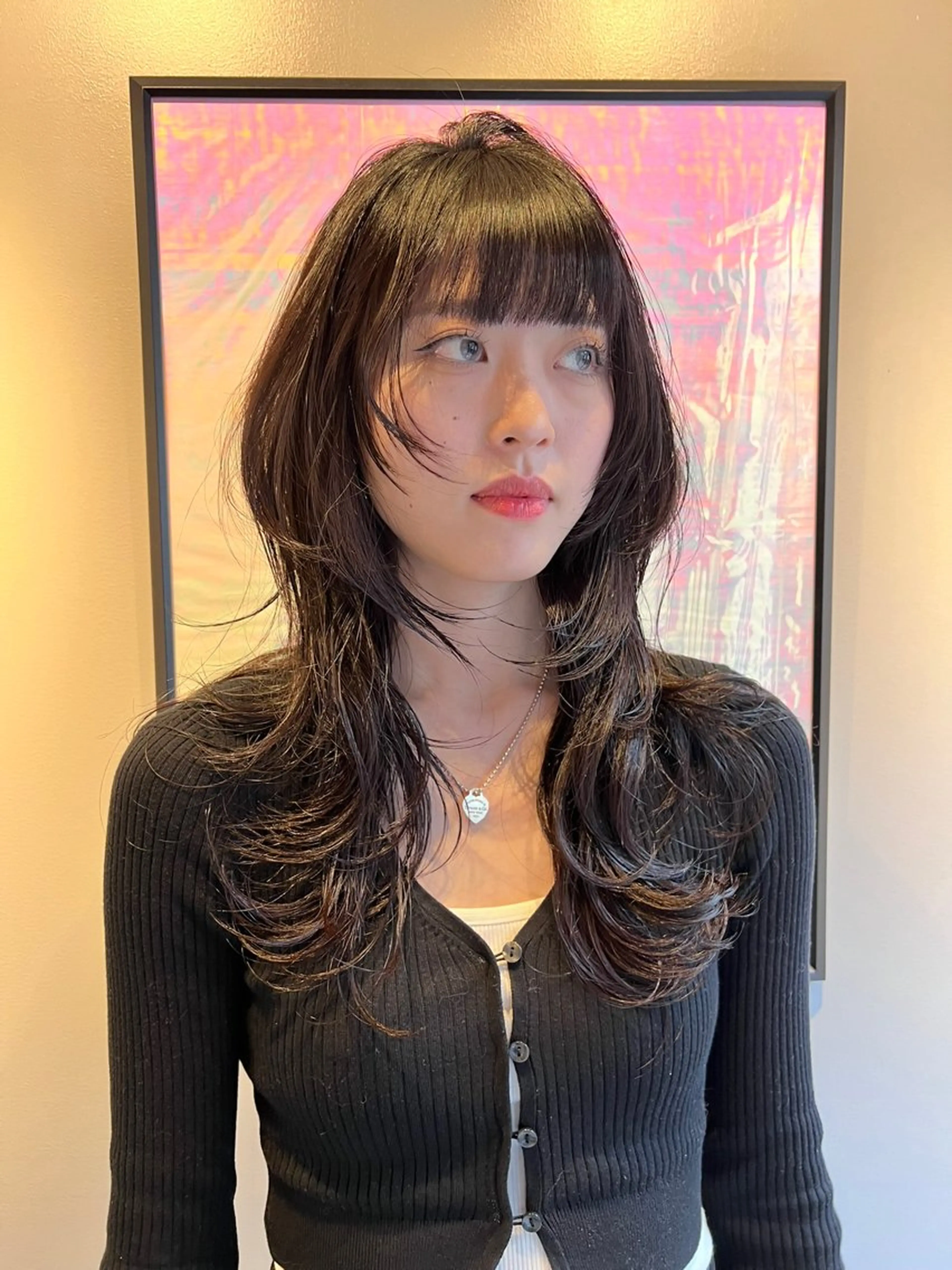 ロング カット haco+所属・圧倒的デザイン力 店長🎨RENAのヘアスタイル