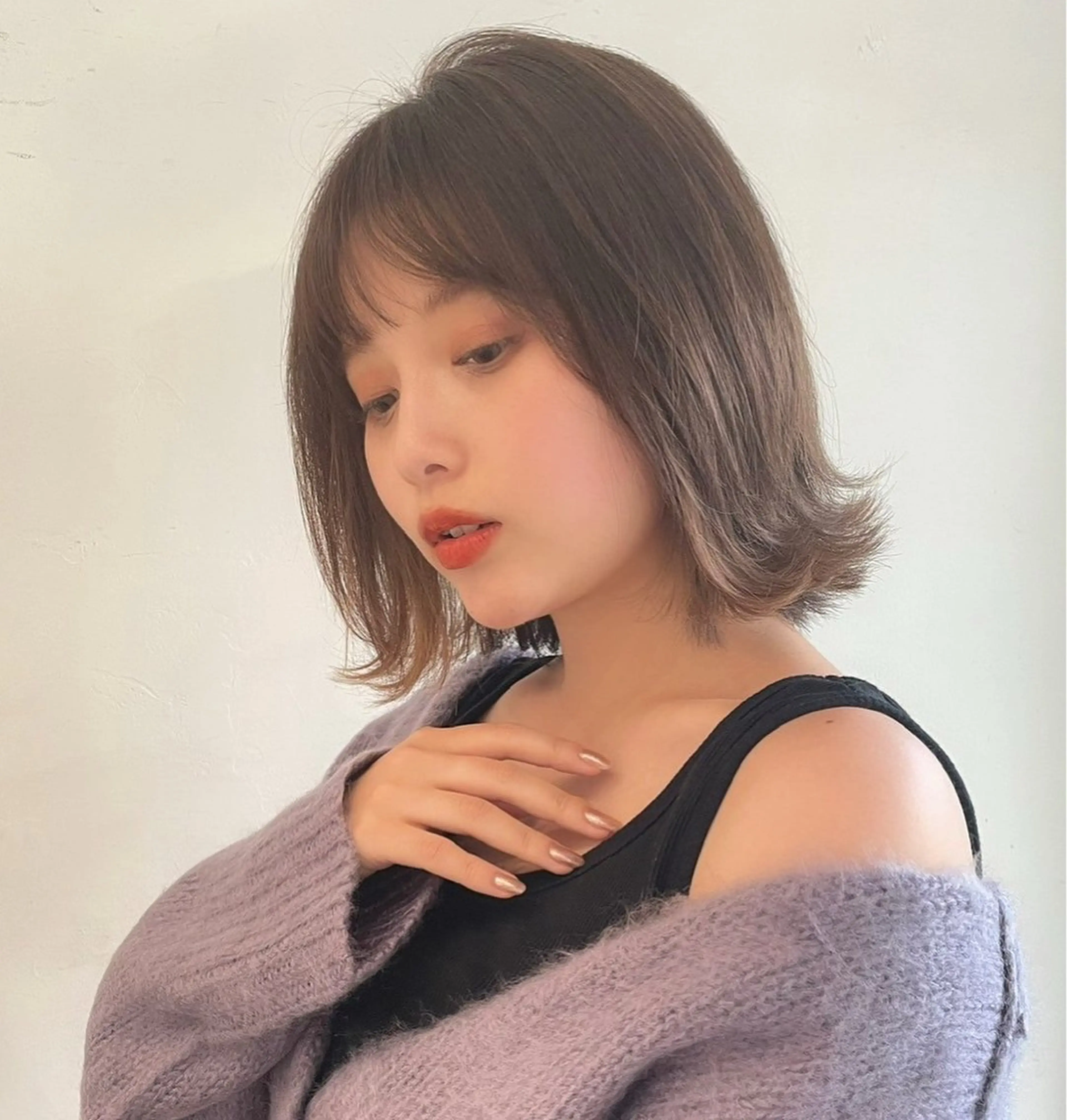 ミディアム 米澤 由衣のヘアスタイル