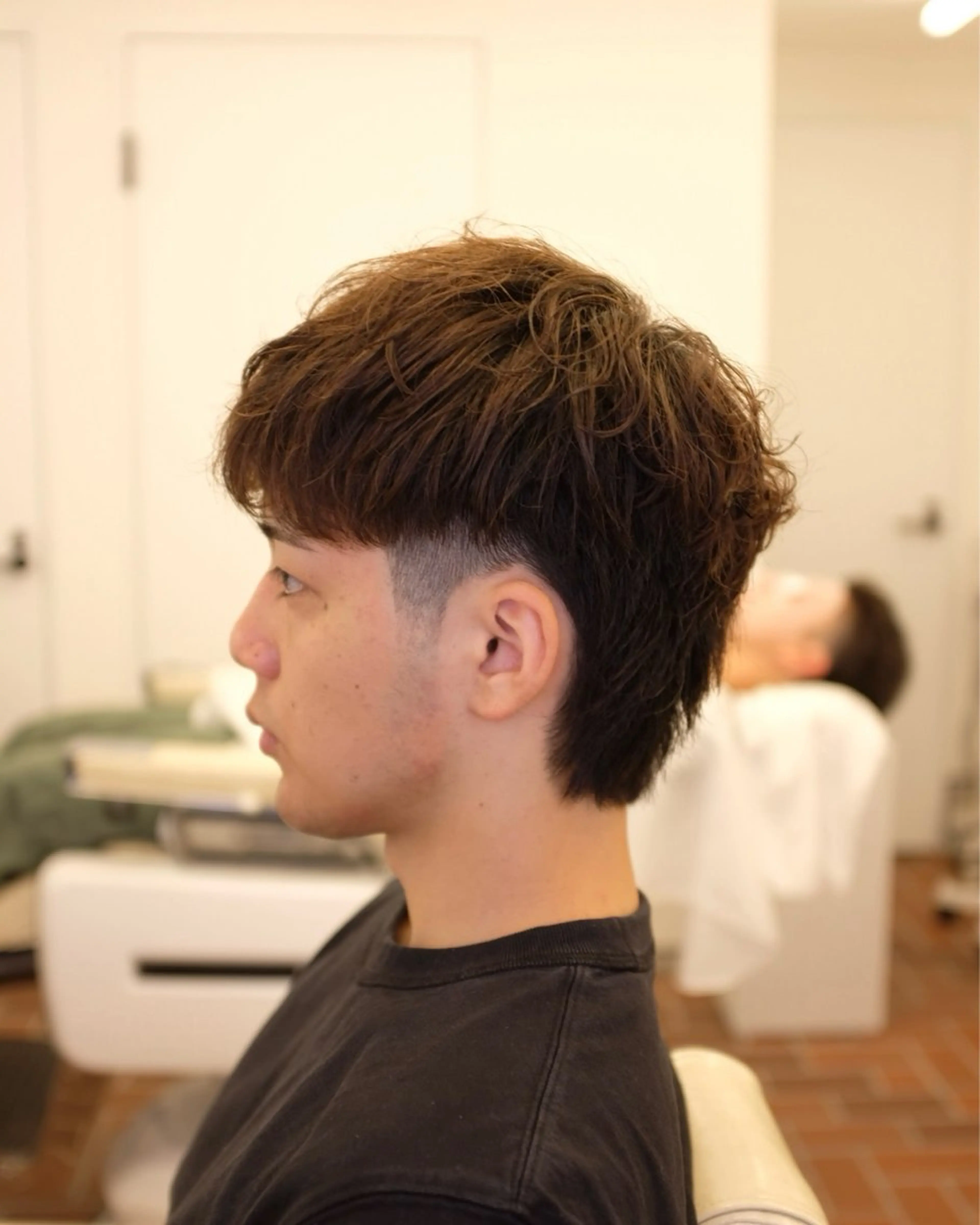 ミディアム マレットヘア カット past and new所属・田島 塁のヘアスタイル