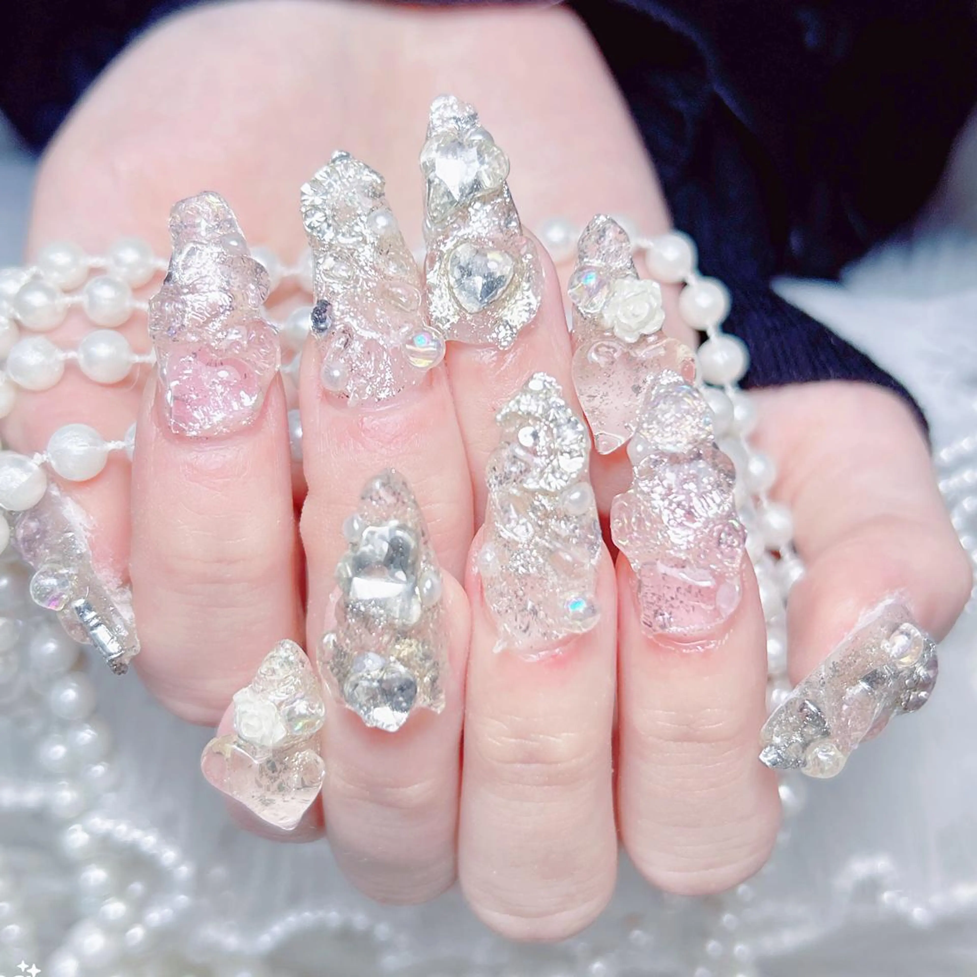 ネイル Rena🎀長さだし 専門🫧のネイルデザイン