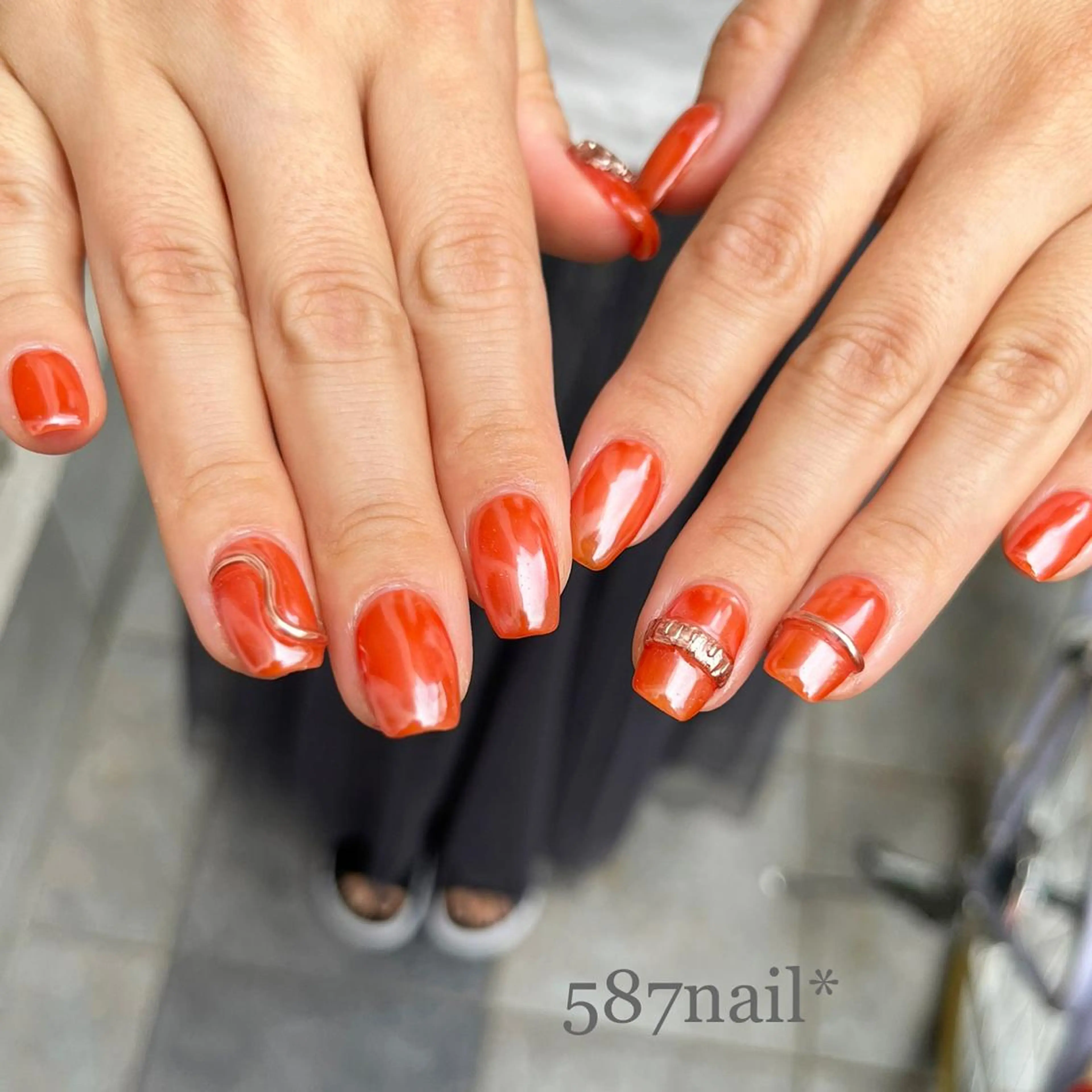 ネイル ミラーネイル 587nail *のネイルデザイン