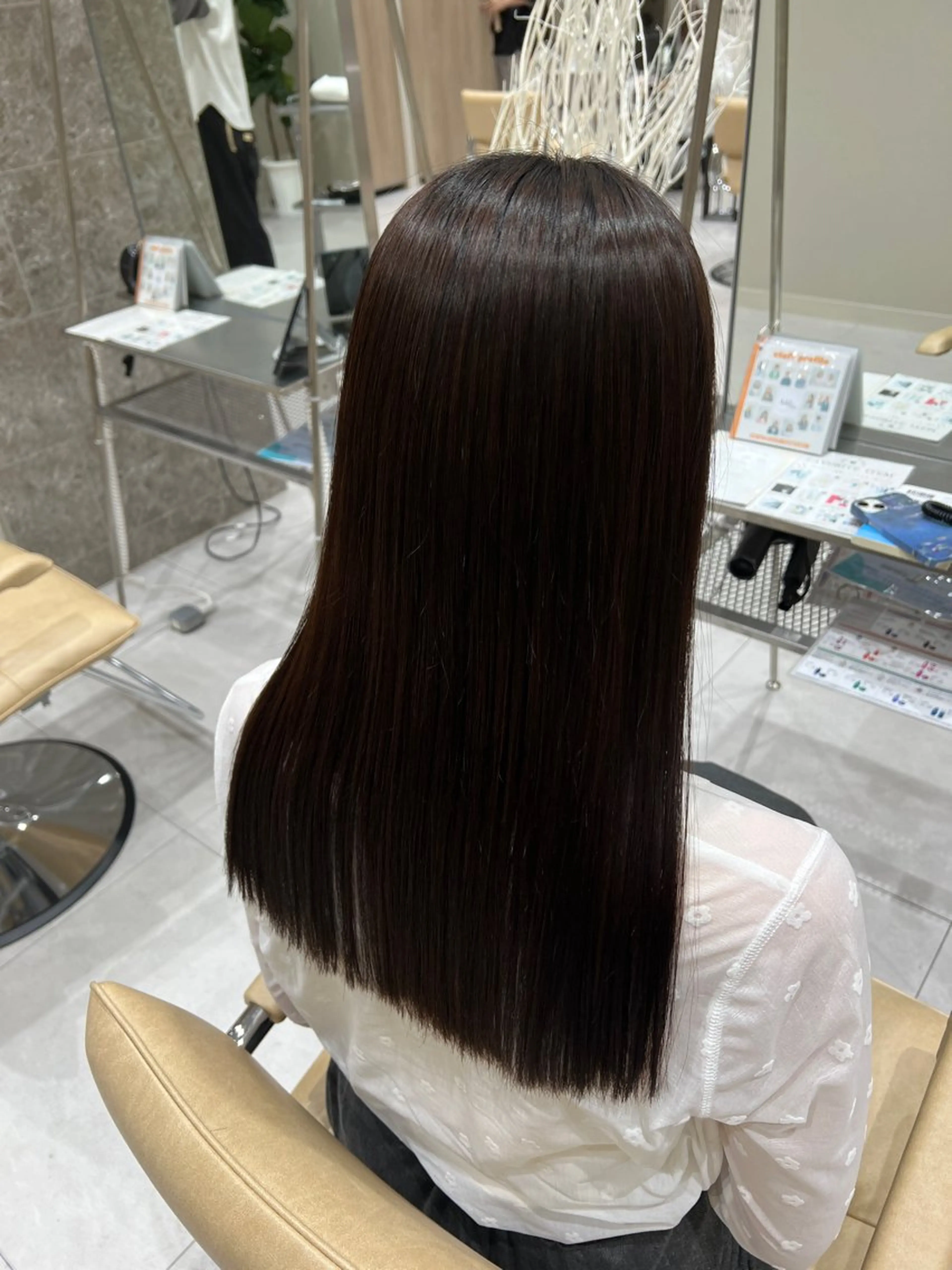 ロング 縮毛矯正 カット 縮毛矯正 透明感カラー/ボブ/ nanamiのヘアスタイル