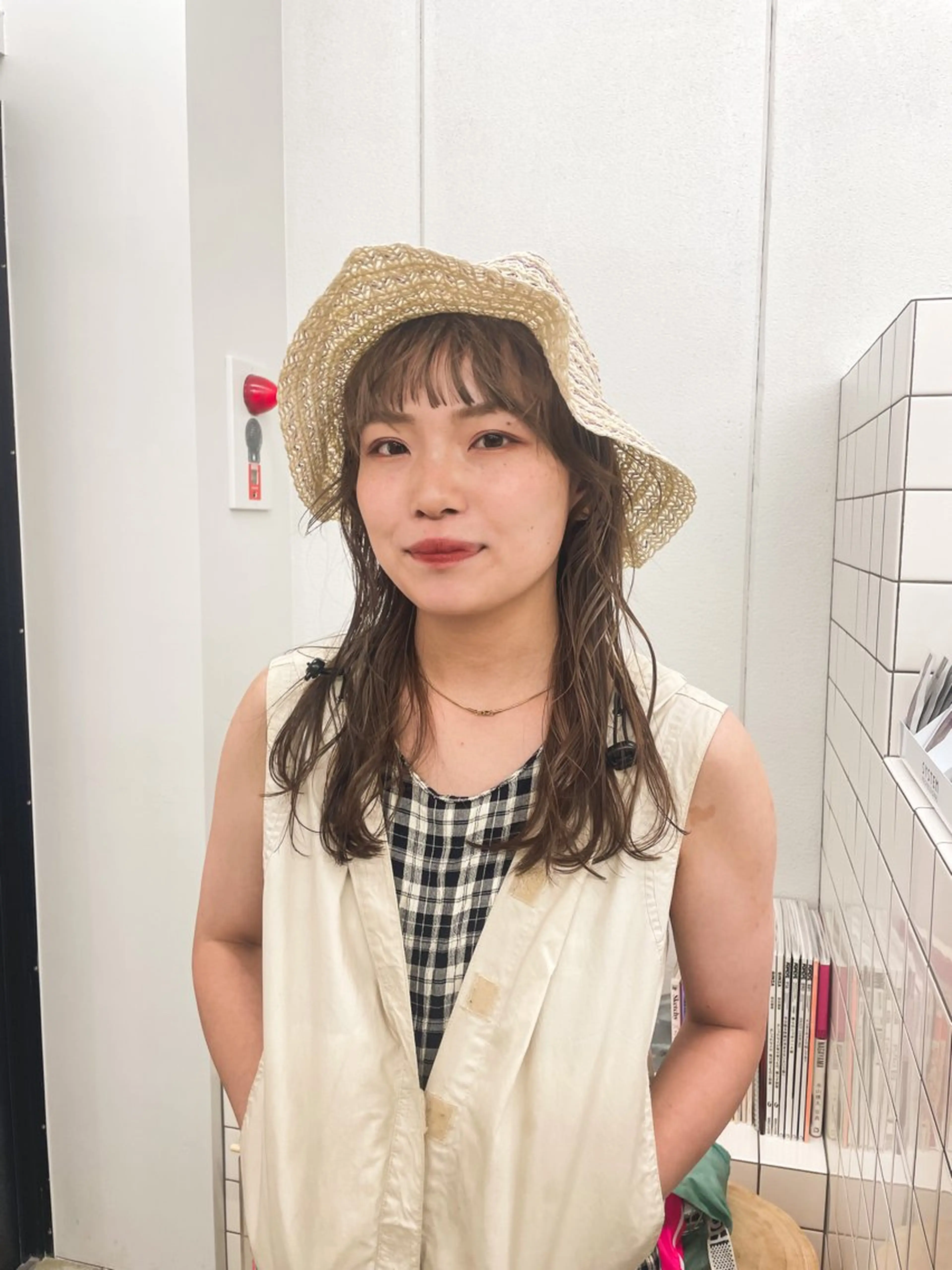 セミロング カット ヘアカラー トリートメント 関 京磨のヘアスタイル