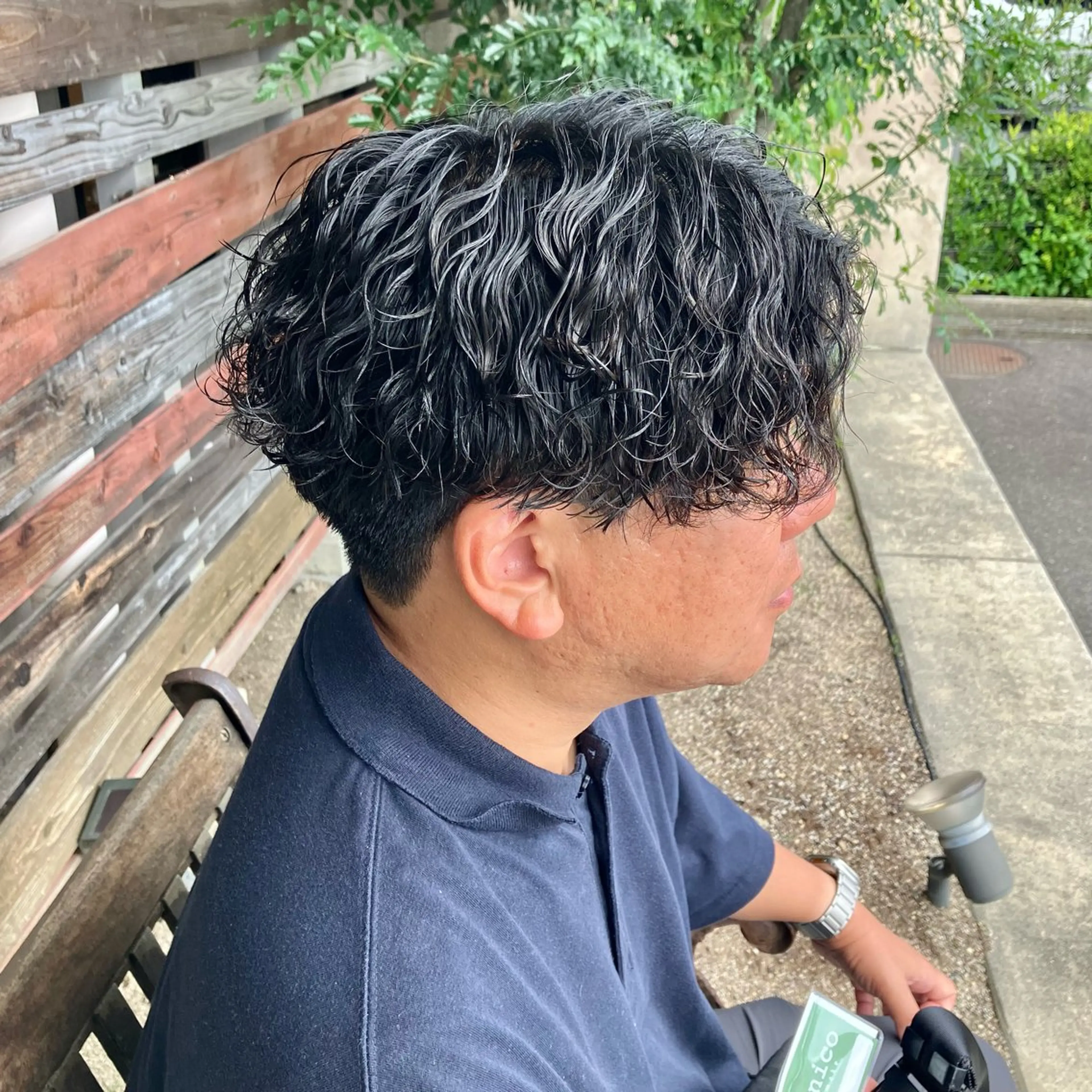 パーマ メンズ 波巻きパーマ カット パーマ hair make an nico(ヘアーメイクアンニコ)所属・森田 研司のヘアスタイル