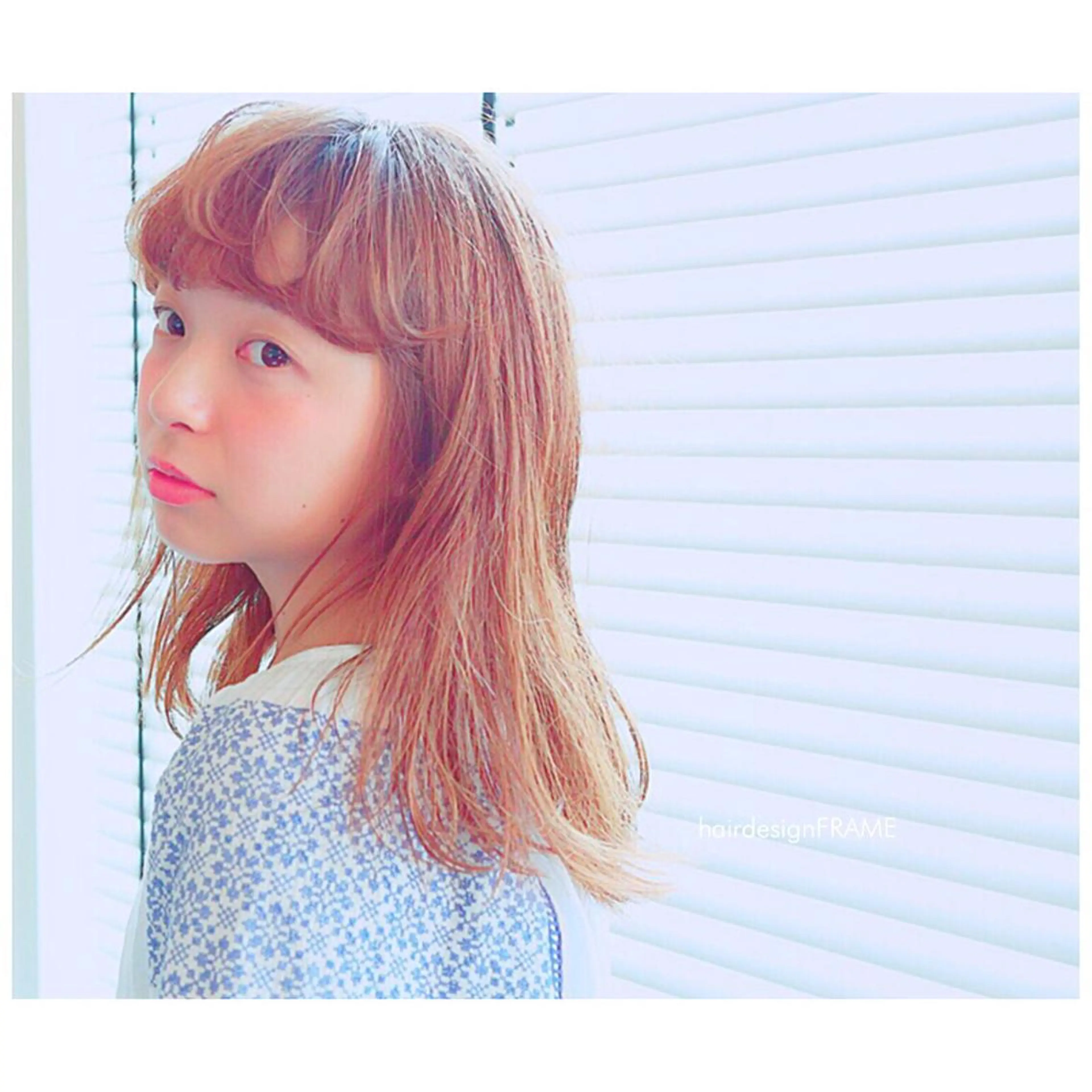 ミディアム セミロング FRAME所属・FRAME 名古屋市北区のヘアスタイル