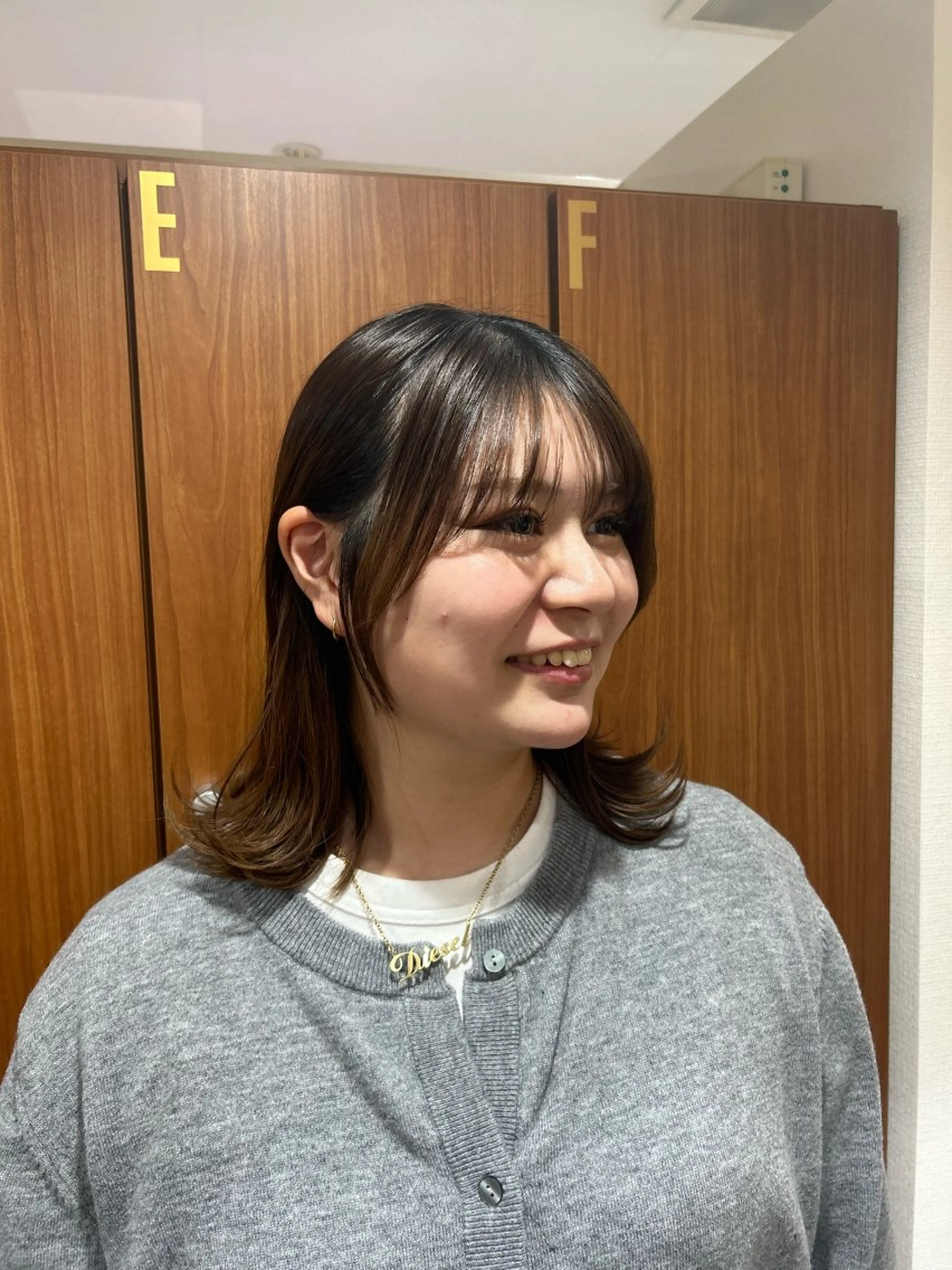 ミディアム 顔周りカット 坂本奈都美 🎀のヘアスタイル