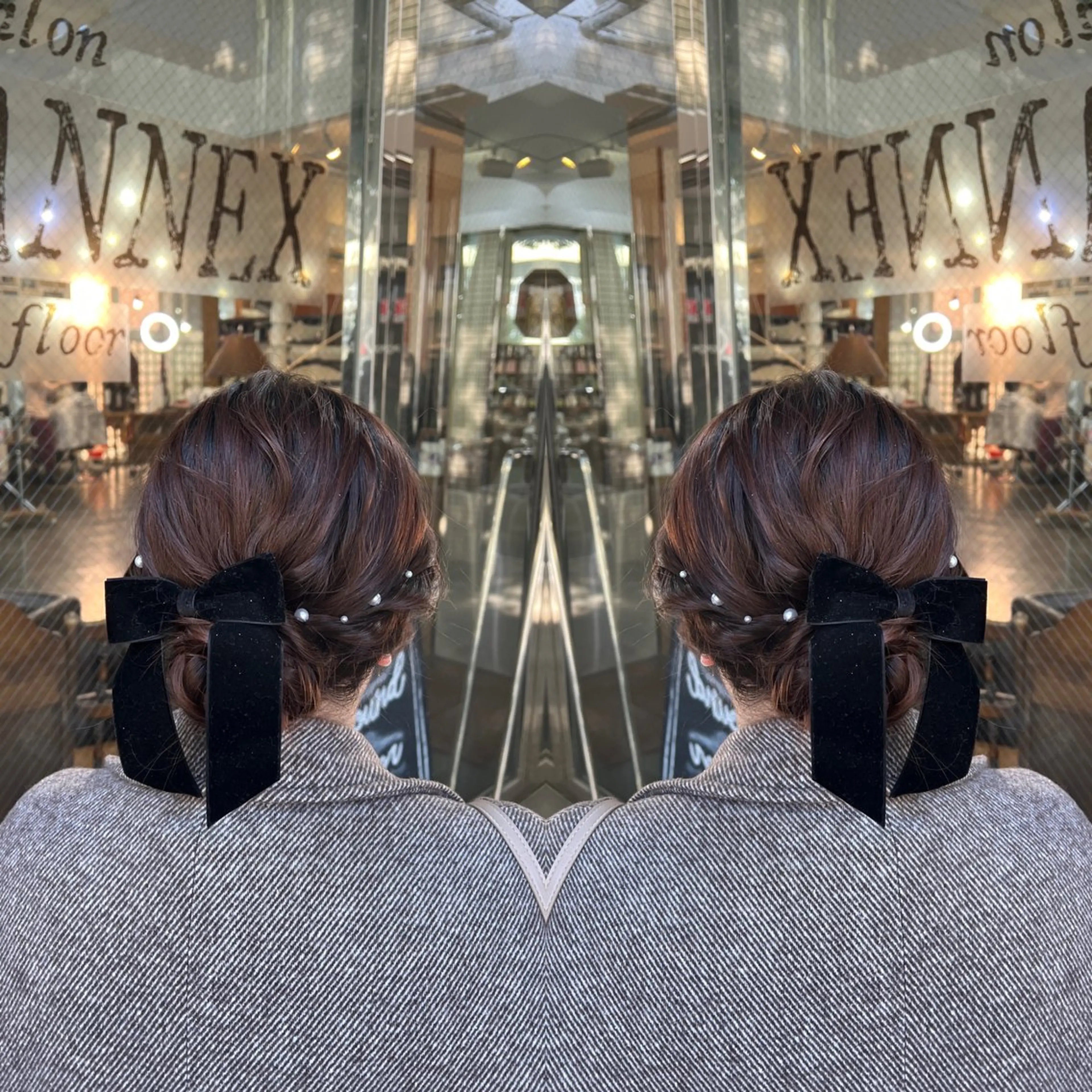 ヘアアレンジ ヘアセット レイヤー/ボブ/ ミニボブ/AOIのヘアスタイル