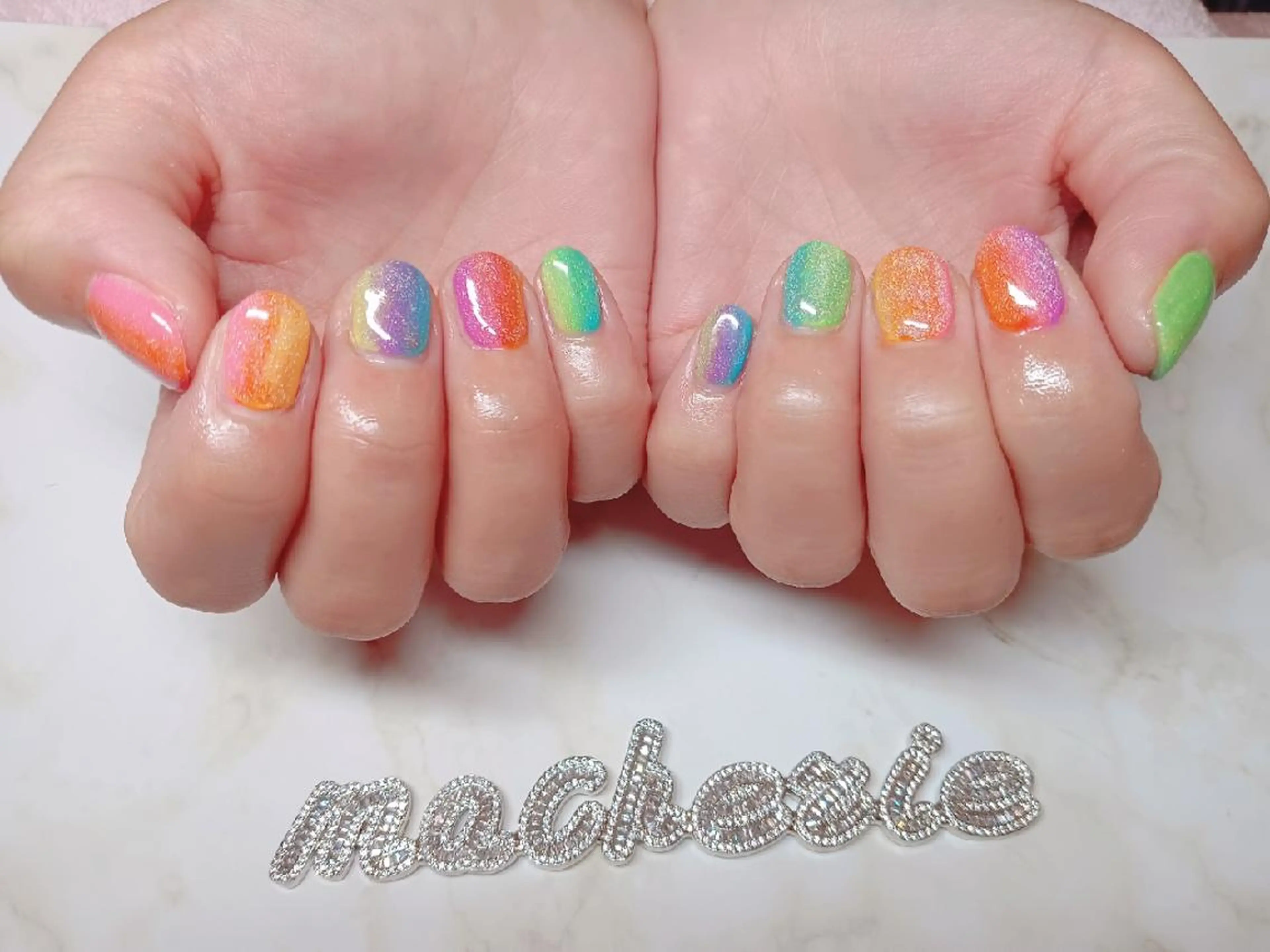 ネイル 夏ネイル ハンドネイル Nail Salon macherieのネイルデザイン